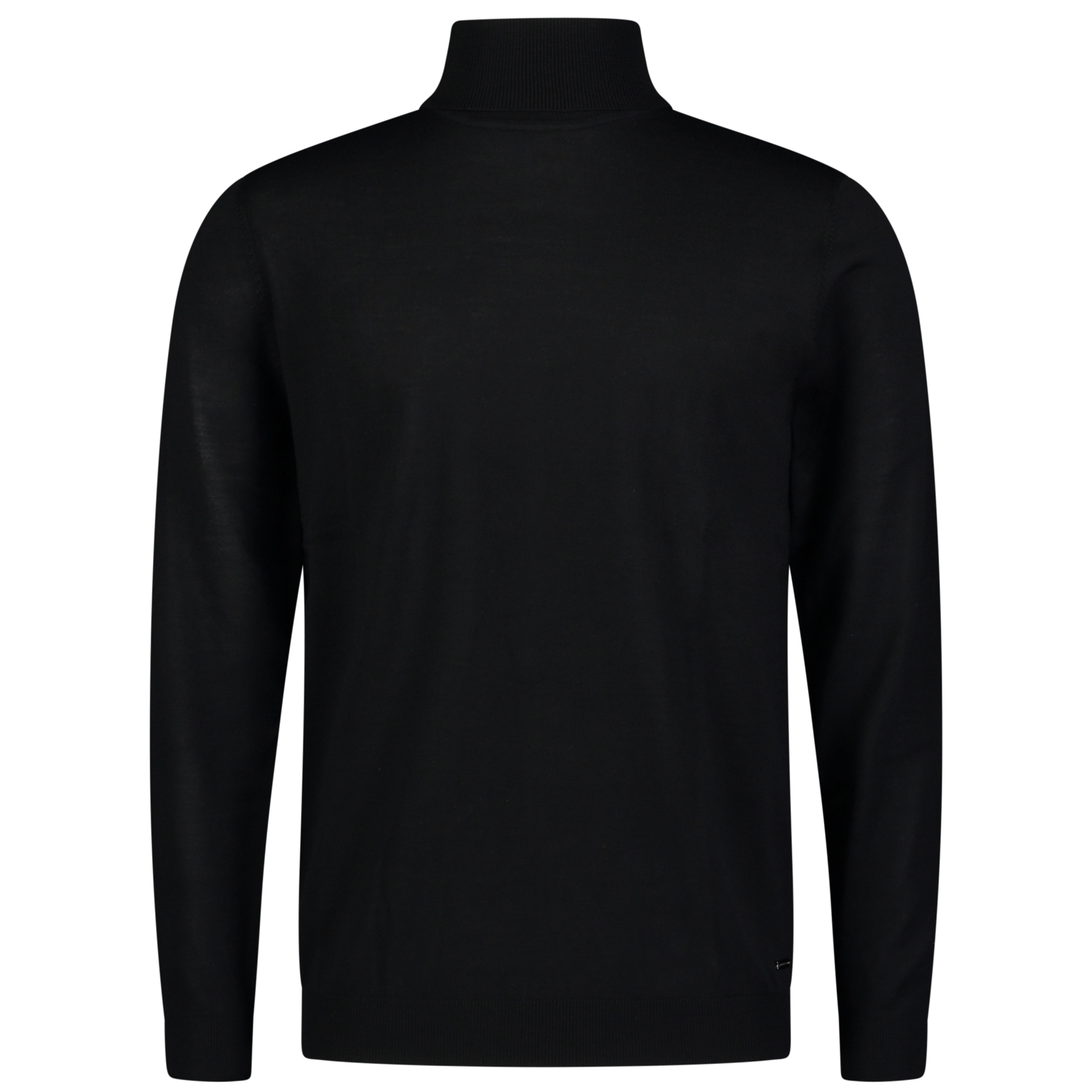 Roy Robson Merino Wool Roll Collar - Black