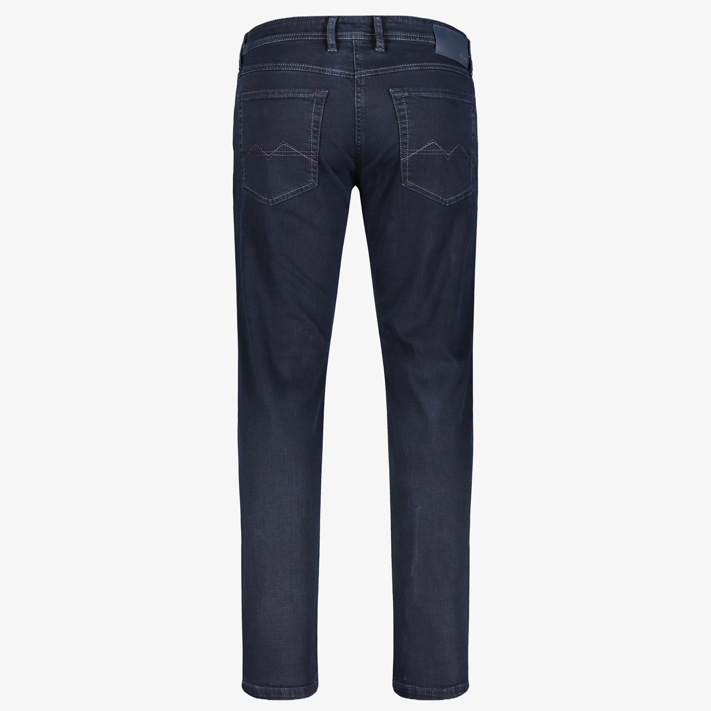 Mac Arne Straight Fit Denim Jeans - Blue-Black