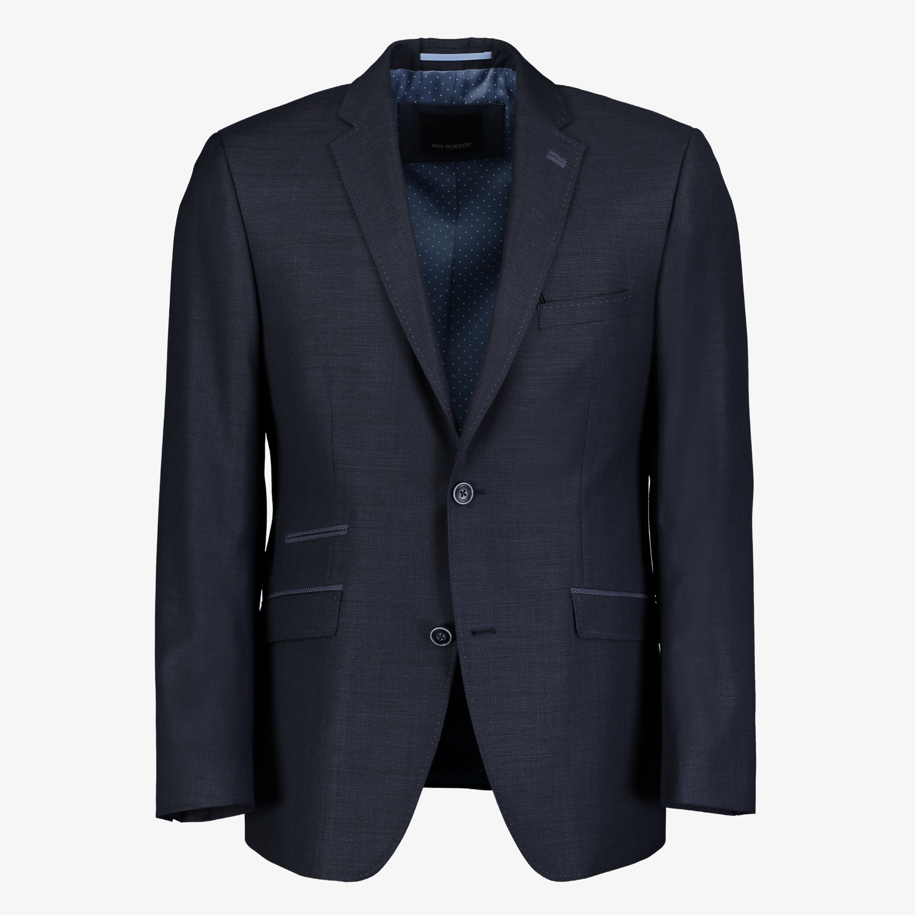 Roy Robson Regular Fit Pure New Wool Jacket - Navy