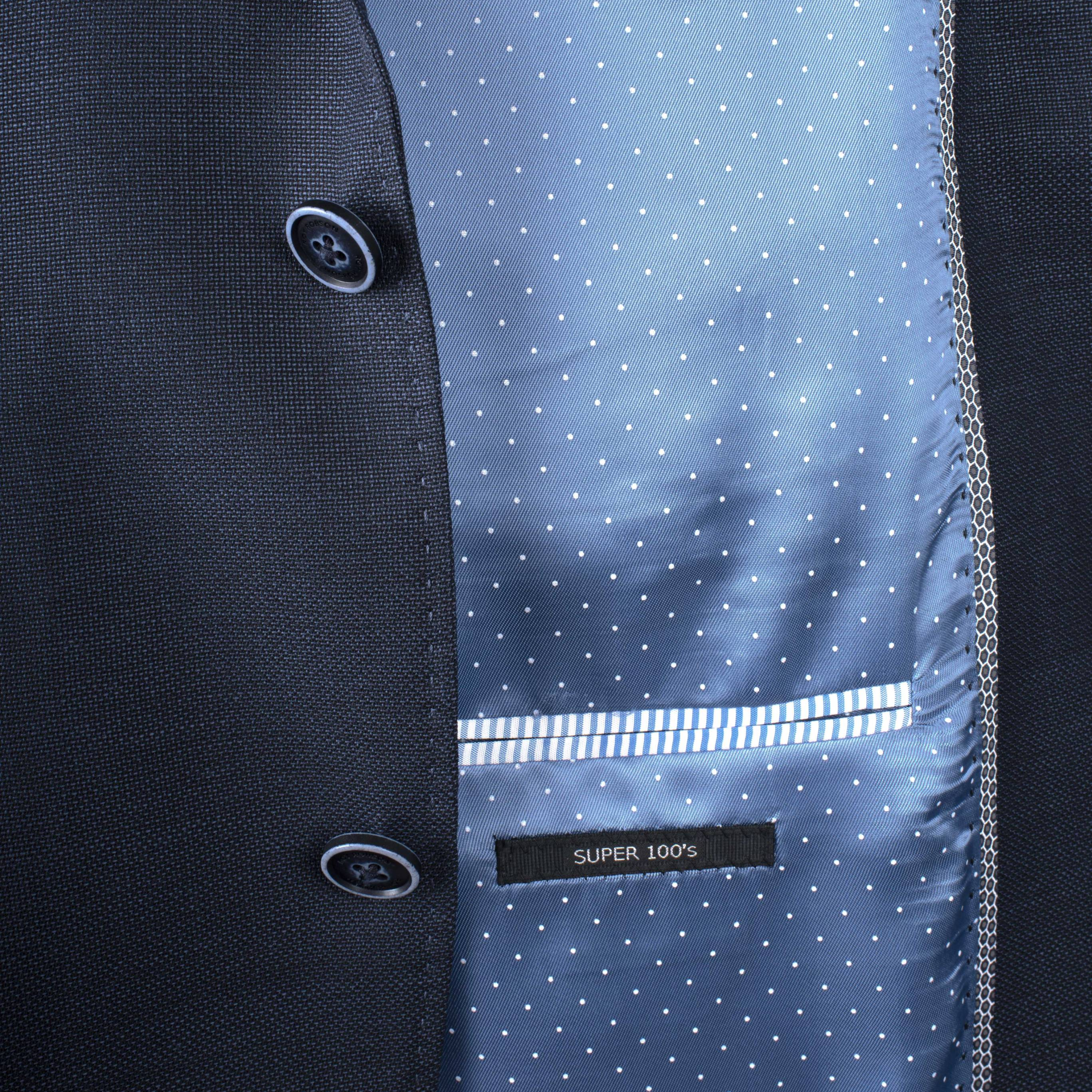 Roy Robson Regular Fit Pure New Wool Jacket - Navy