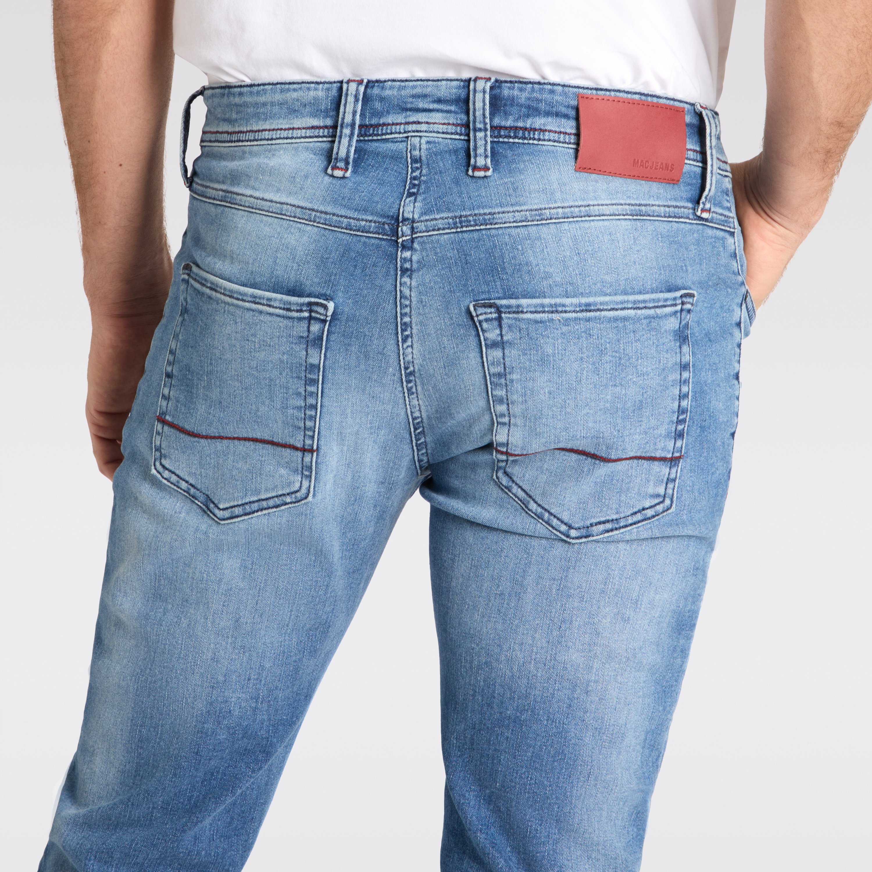 Mac Macflexx Slim Fit Driver Denim Jeans - Summer Blue Used