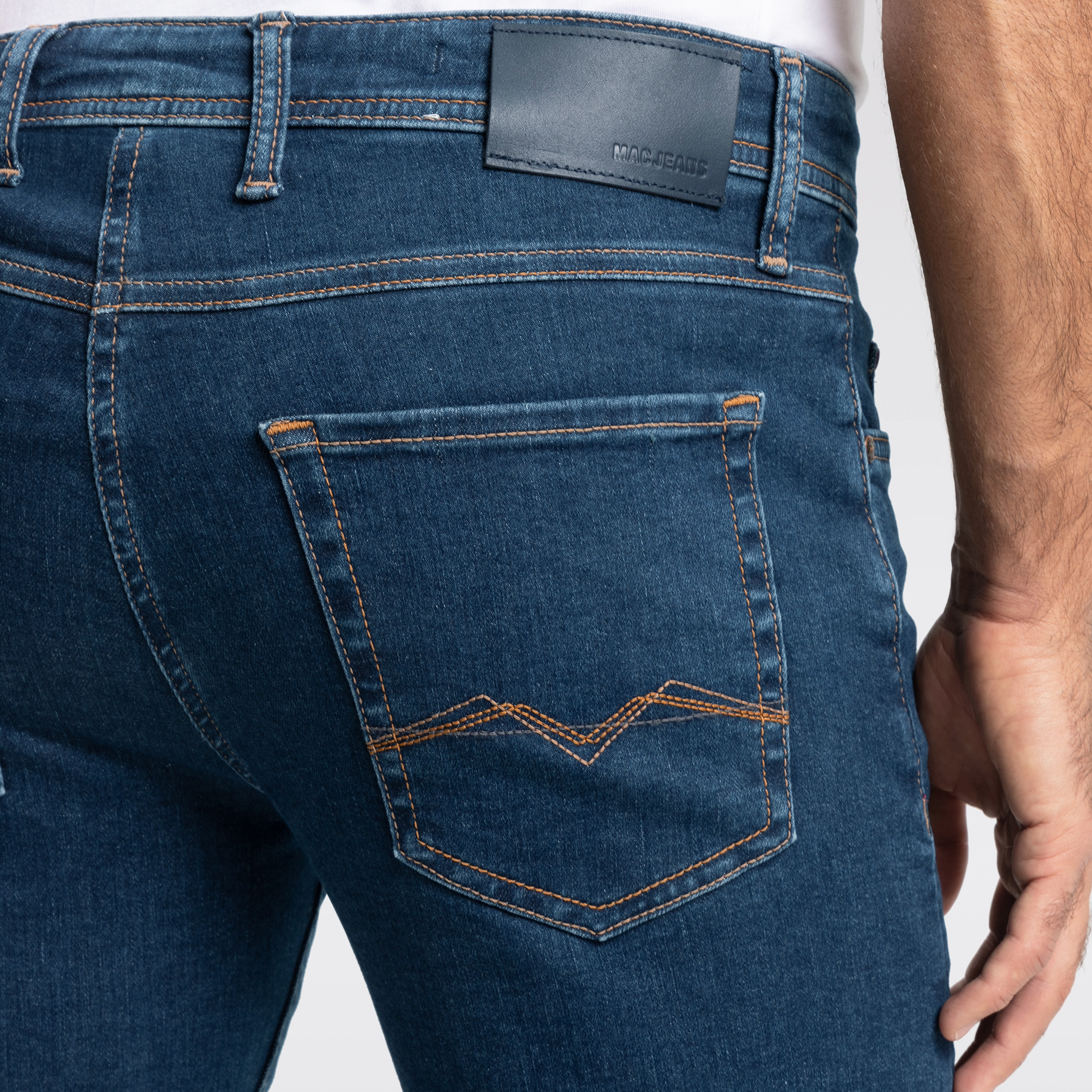 Mac Macflexx Slim Fit Driver Denim Jeans - Deep Blue Stone