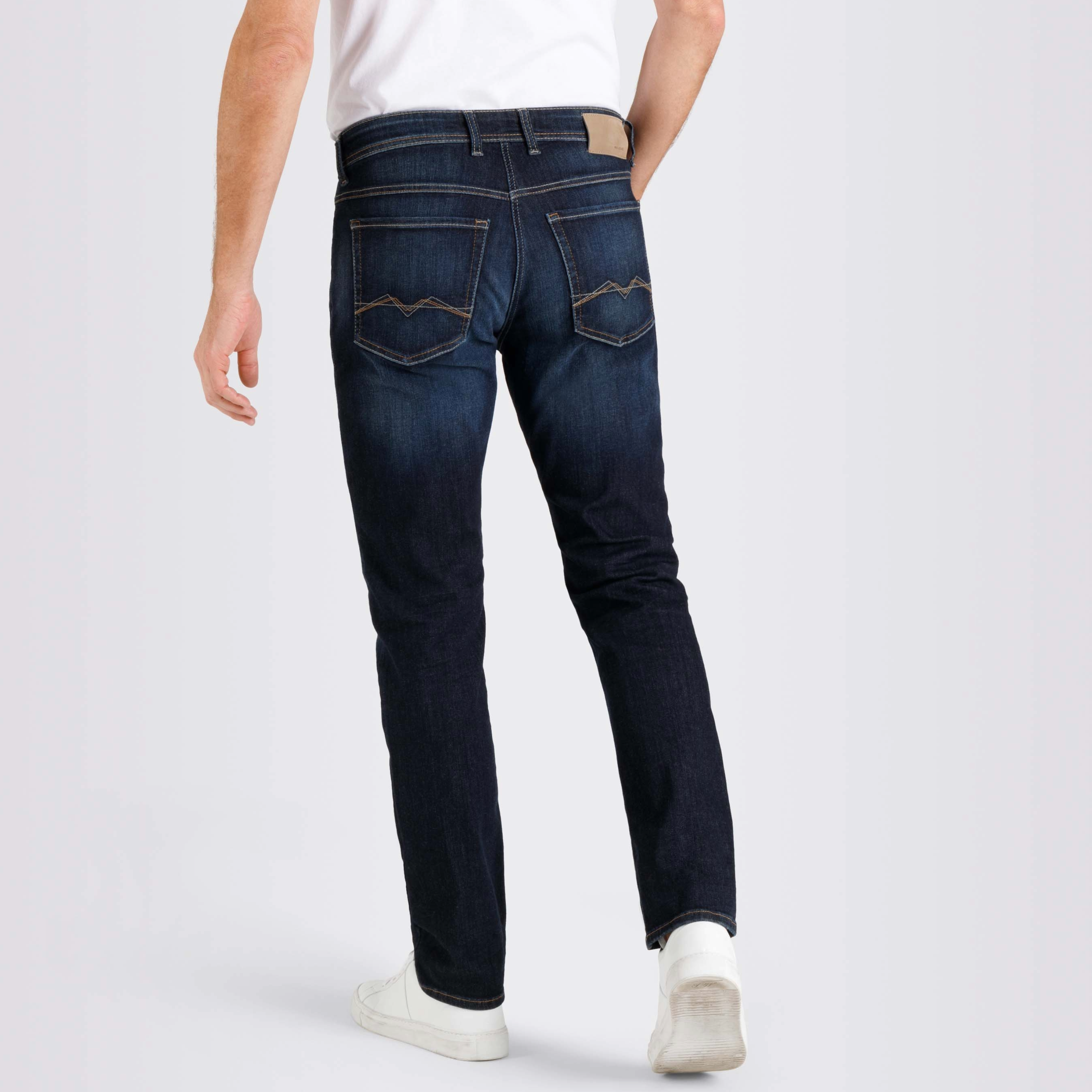 Mac Macflexx Slim Fit Driver Denim Jeans - Rinsed Wash 3D