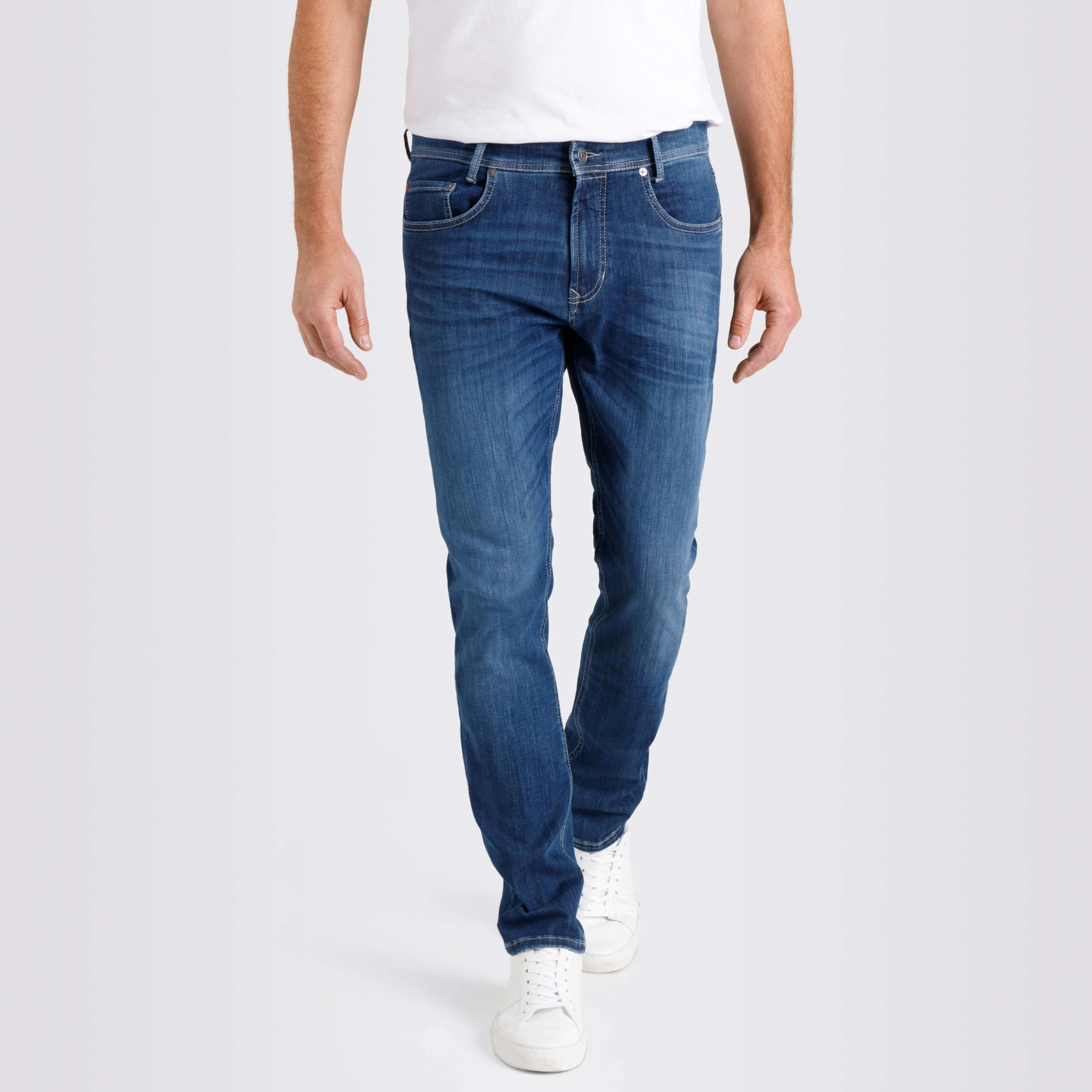 Mac Macflexx Straight Fit Denim Jeans - Deep Blue Vintage