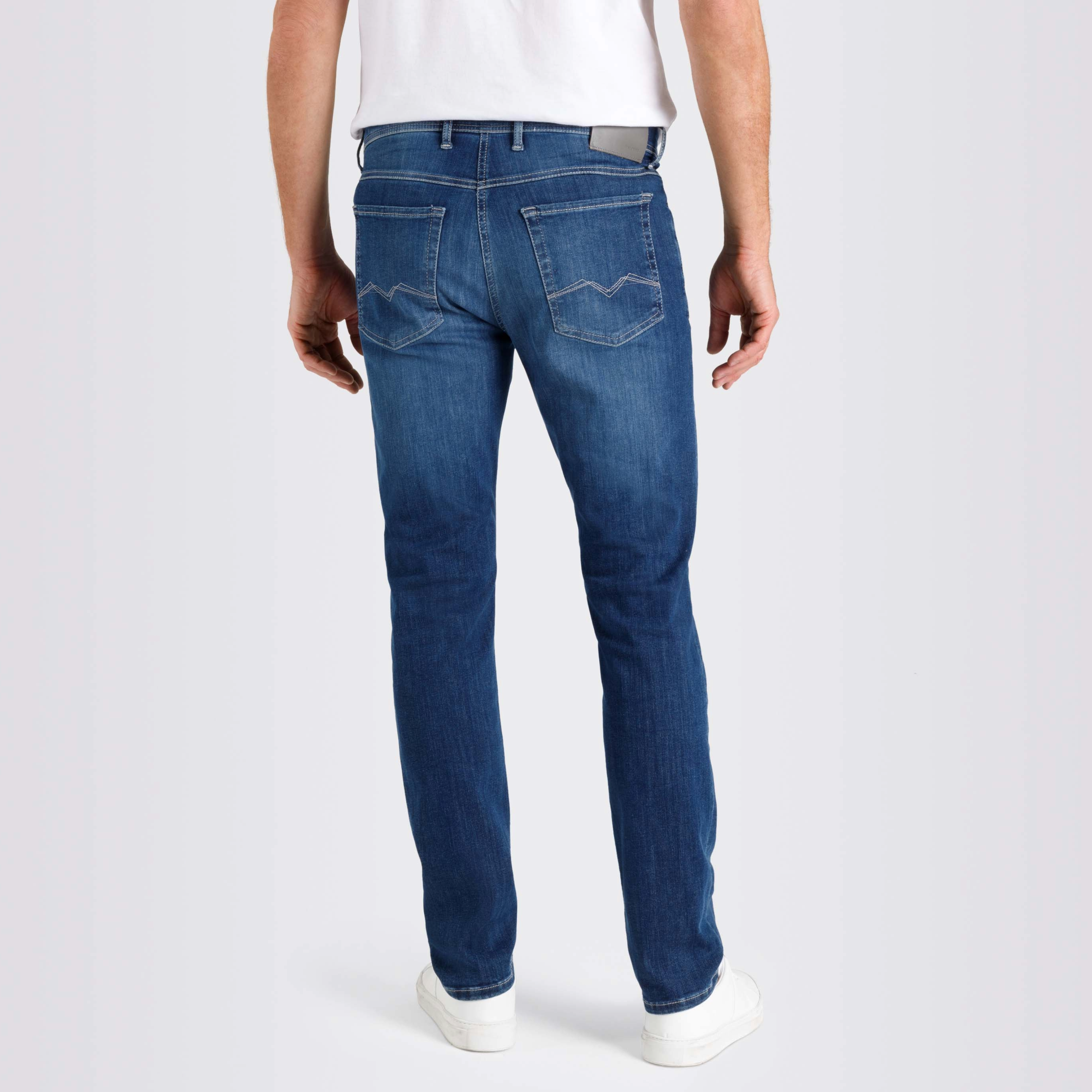 Mac Macflexx Straight Fit Denim Jeans - Deep Blue Vintage