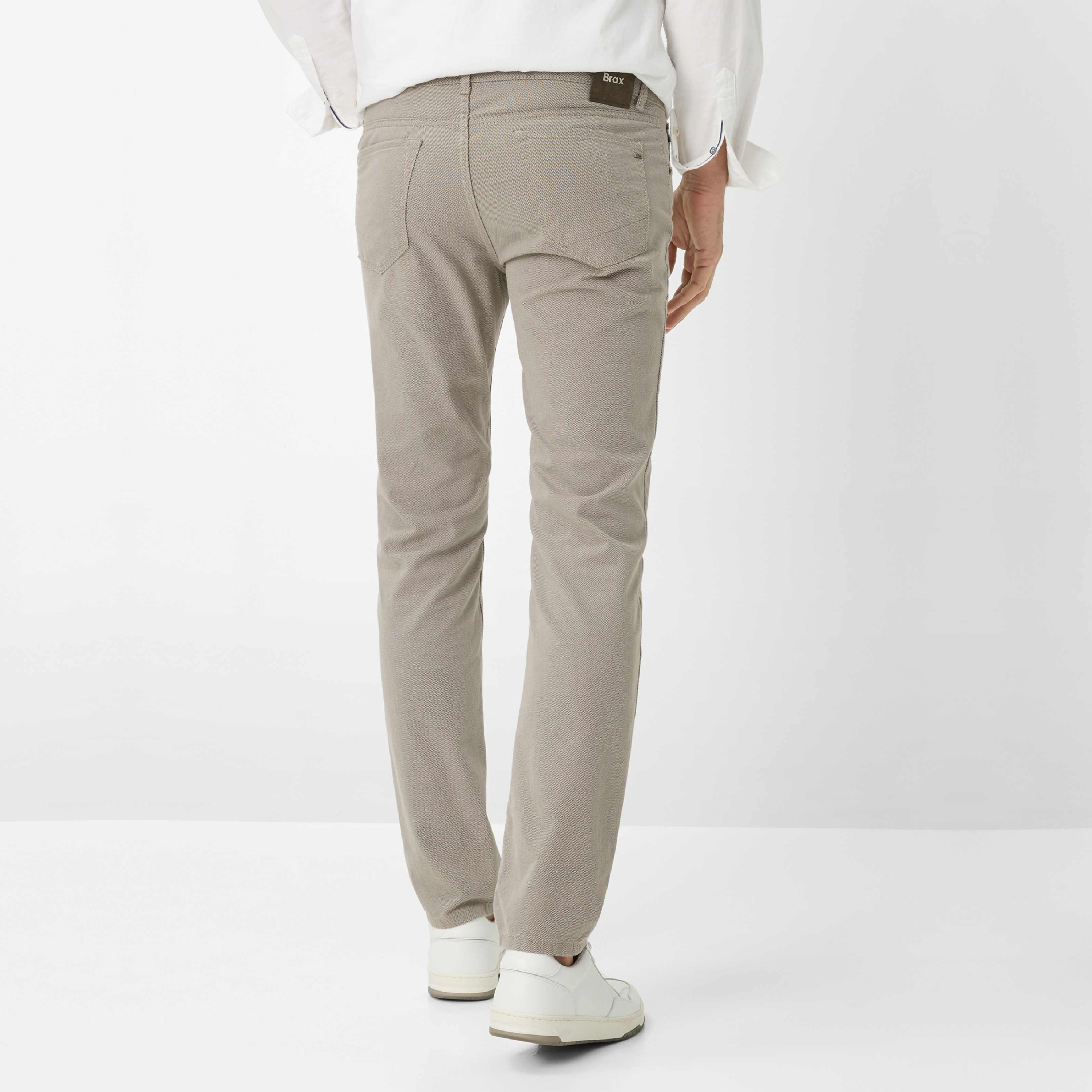 Brax Chuck Hi-Flex Straight Fit Trousers - Walnut