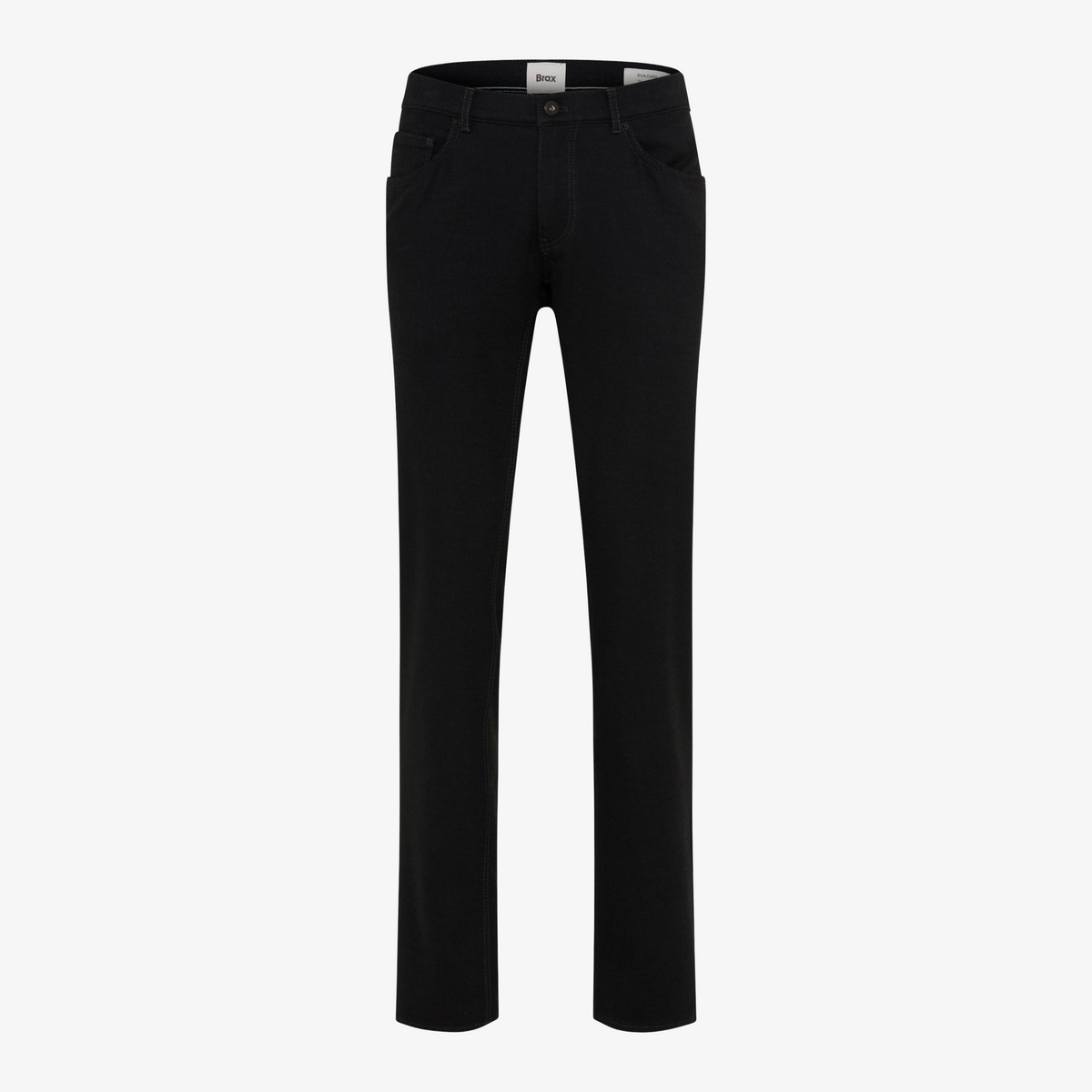 Brax Cadiz Woo-Look Straight Fit Trousers - Navy