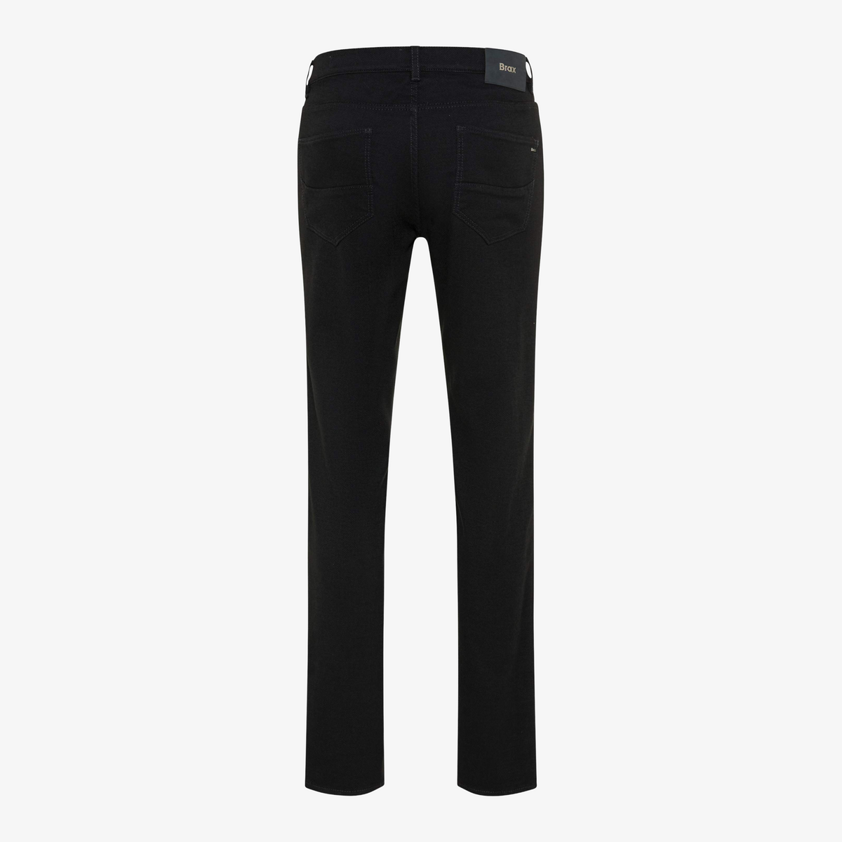 Brax Cadiz Woo-Look Straight Fit Trousers - Navy