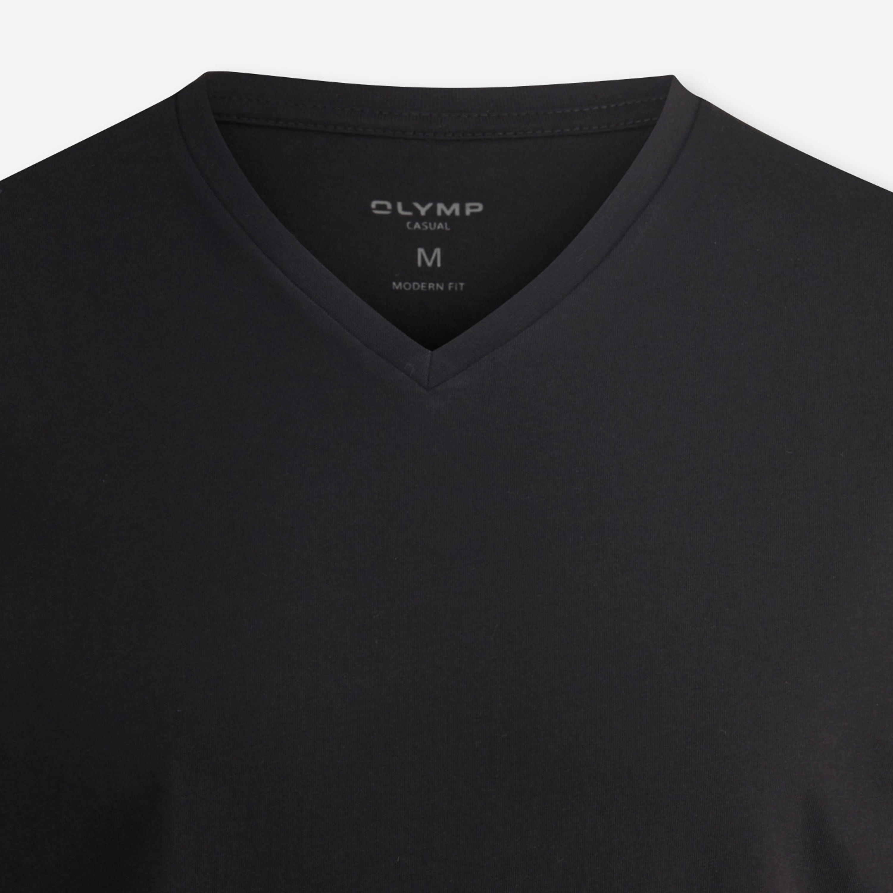 Olymp 2 Pack V Neck Undershirt - Black