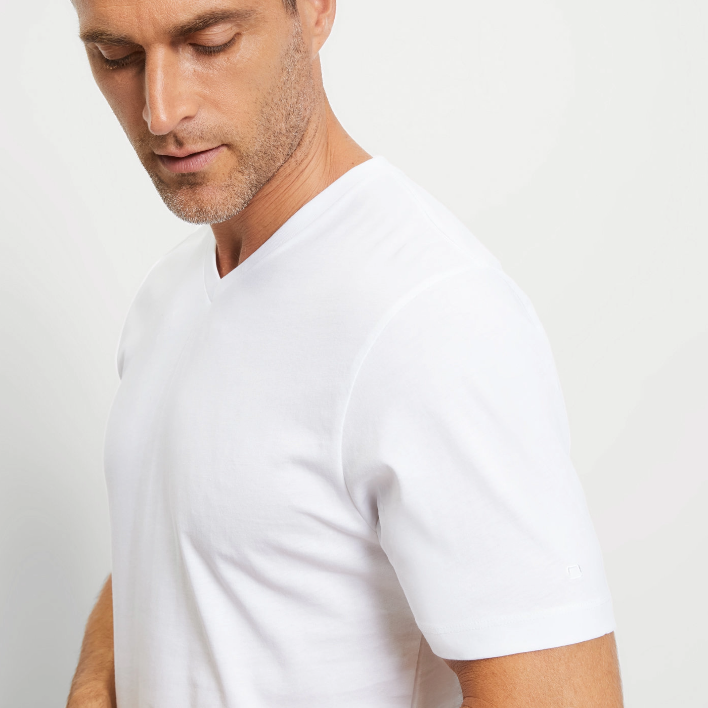 Olymp 2 Pack V Neck Undershirt - White