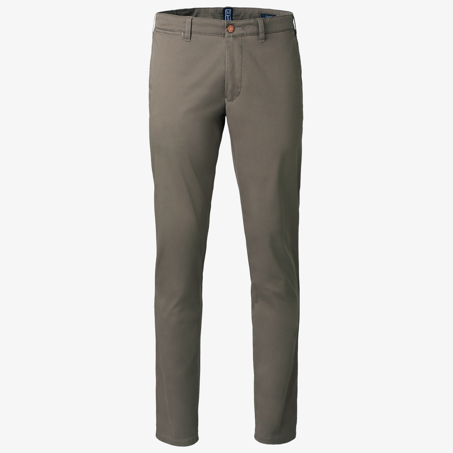M5 by Meyer Light Summer Twill Slim Fit Chinos - Taupe