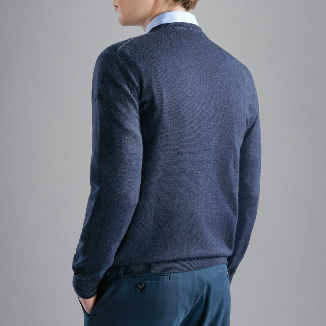 Paul & Shark Wool Crew Neck Knitwear - Navy