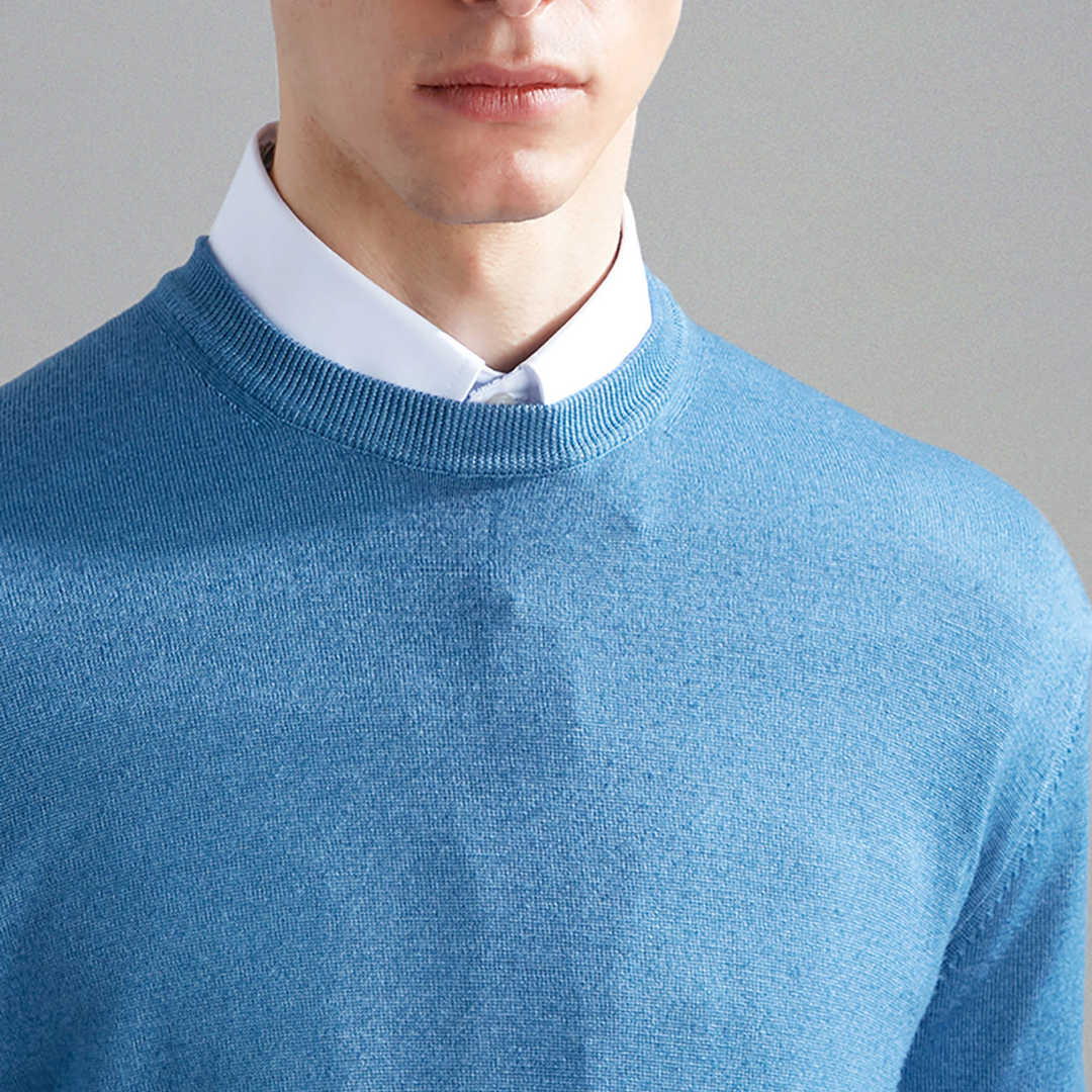 Paul & Shark Wool Crew Neck Knitwear - Blue
