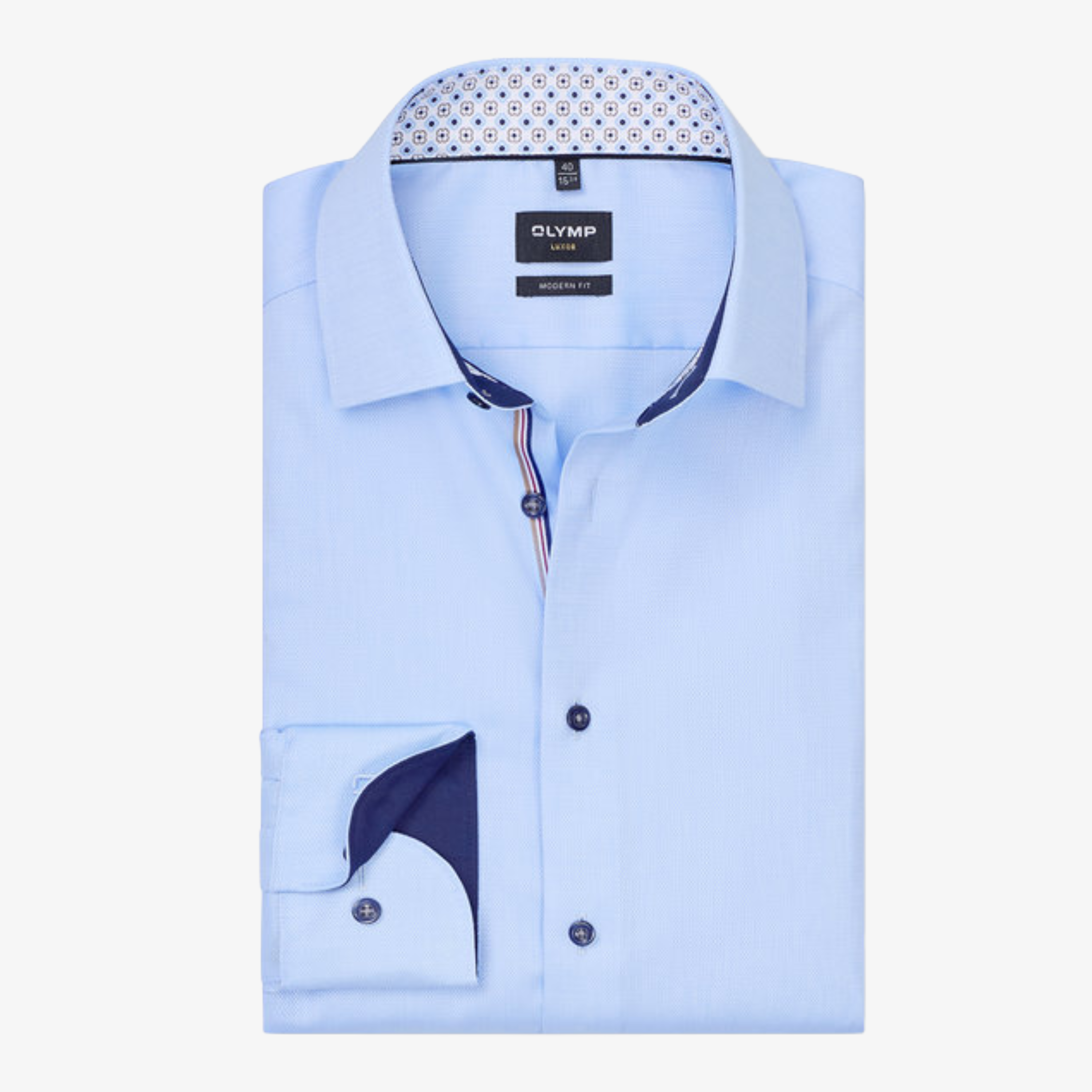 Olymp Luxor Modern Fit Shirt - Light Blue