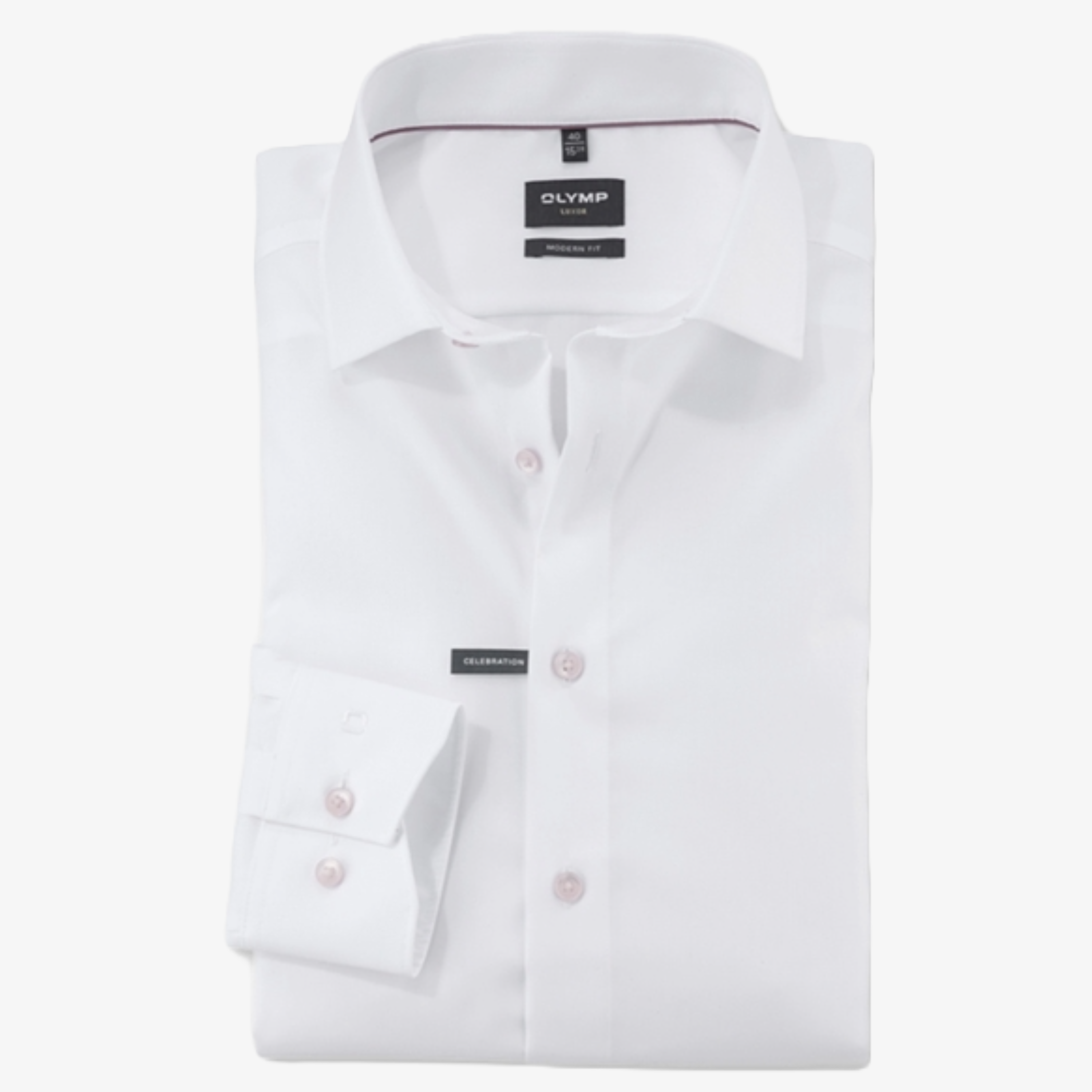 Olymp Luxor Modern Fit Non-Iron Shirt - Rose