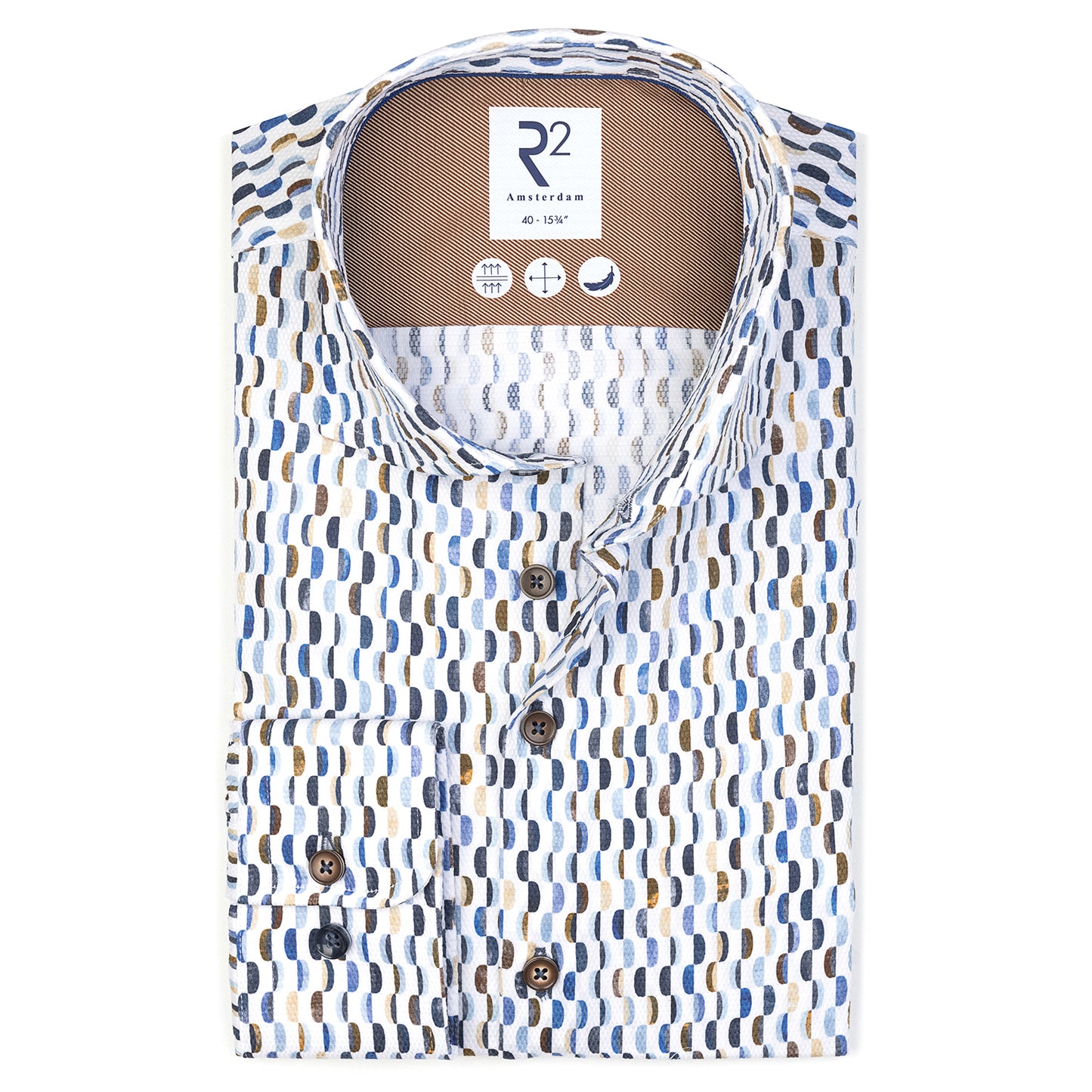 R2 Amsterdam Print Shirt - White