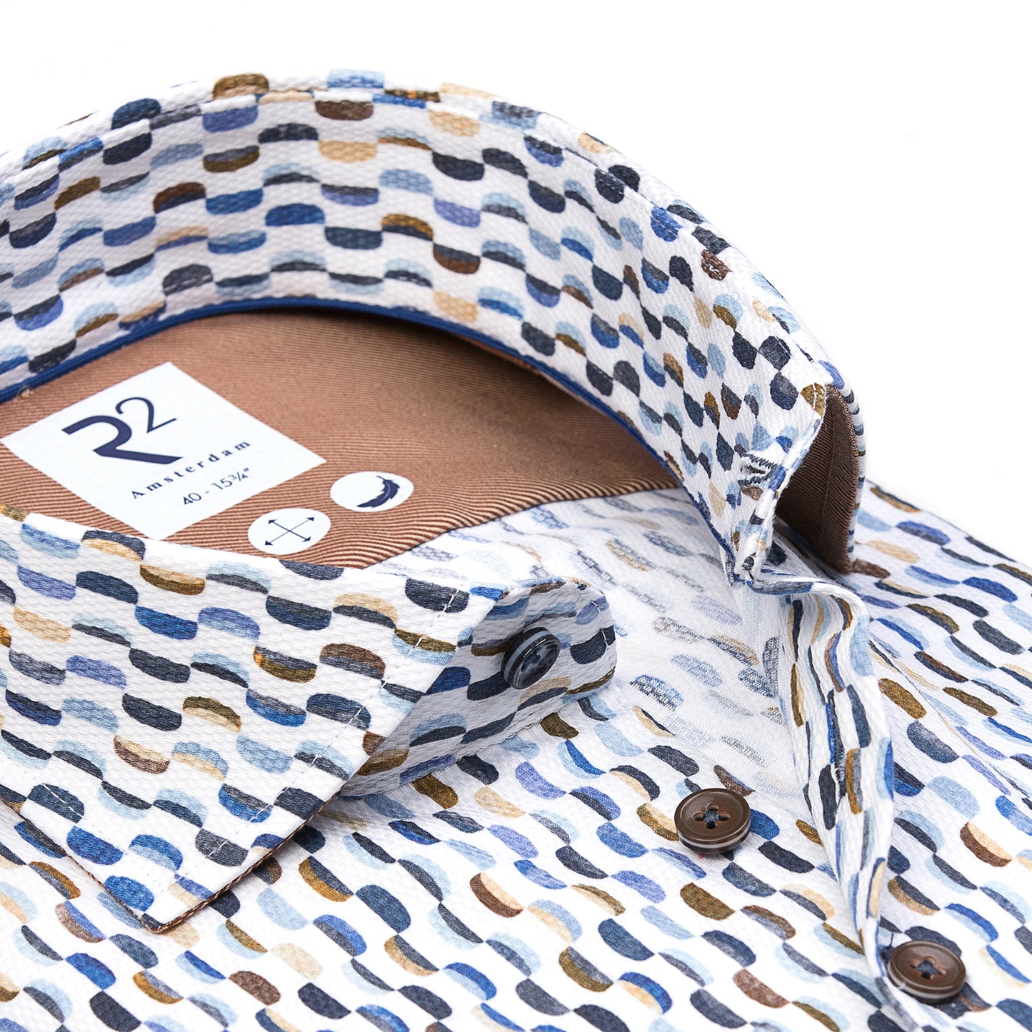 R2 Amsterdam Print Shirt - White