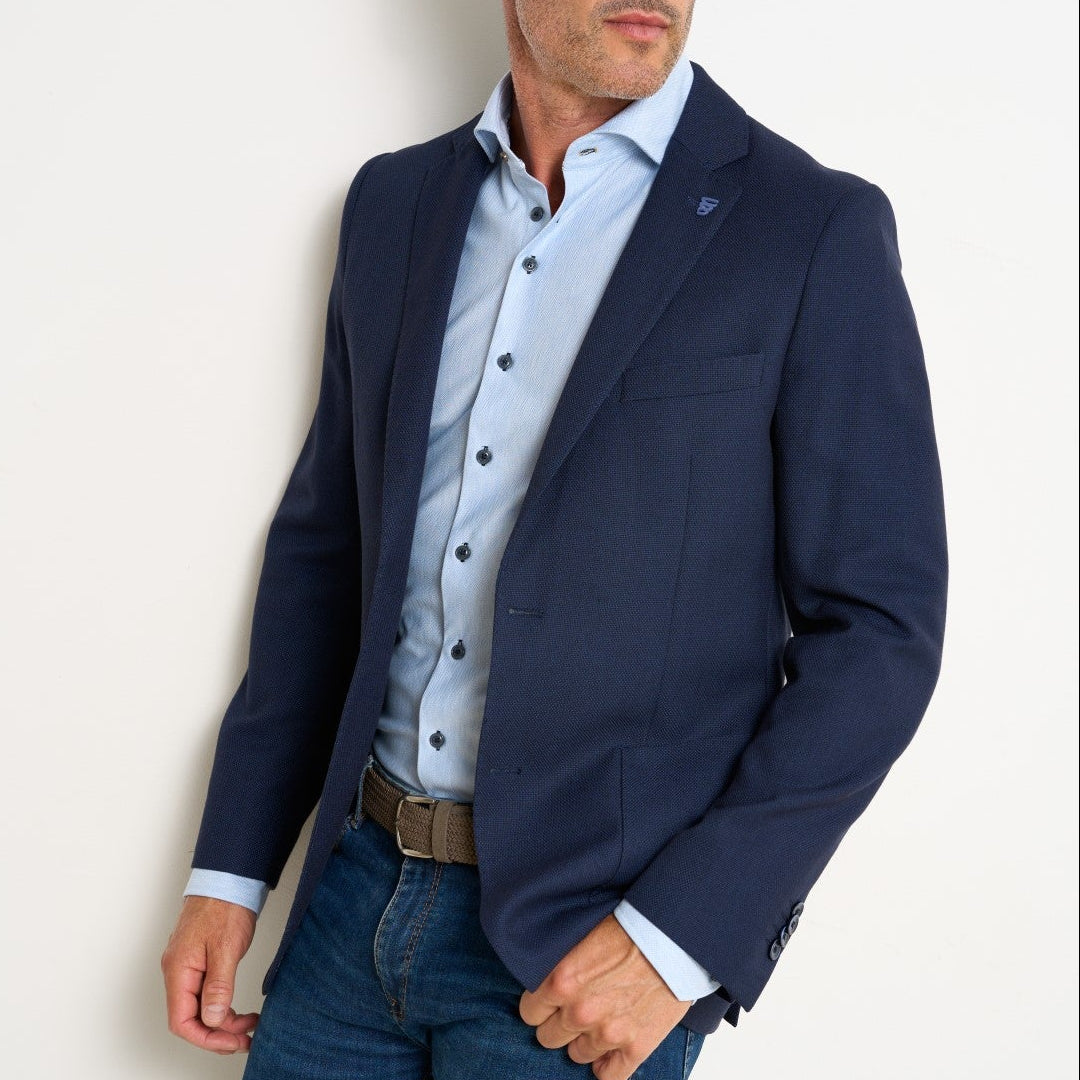 R2 Amsterdam Shirt With Contrast Trim - Light Blue