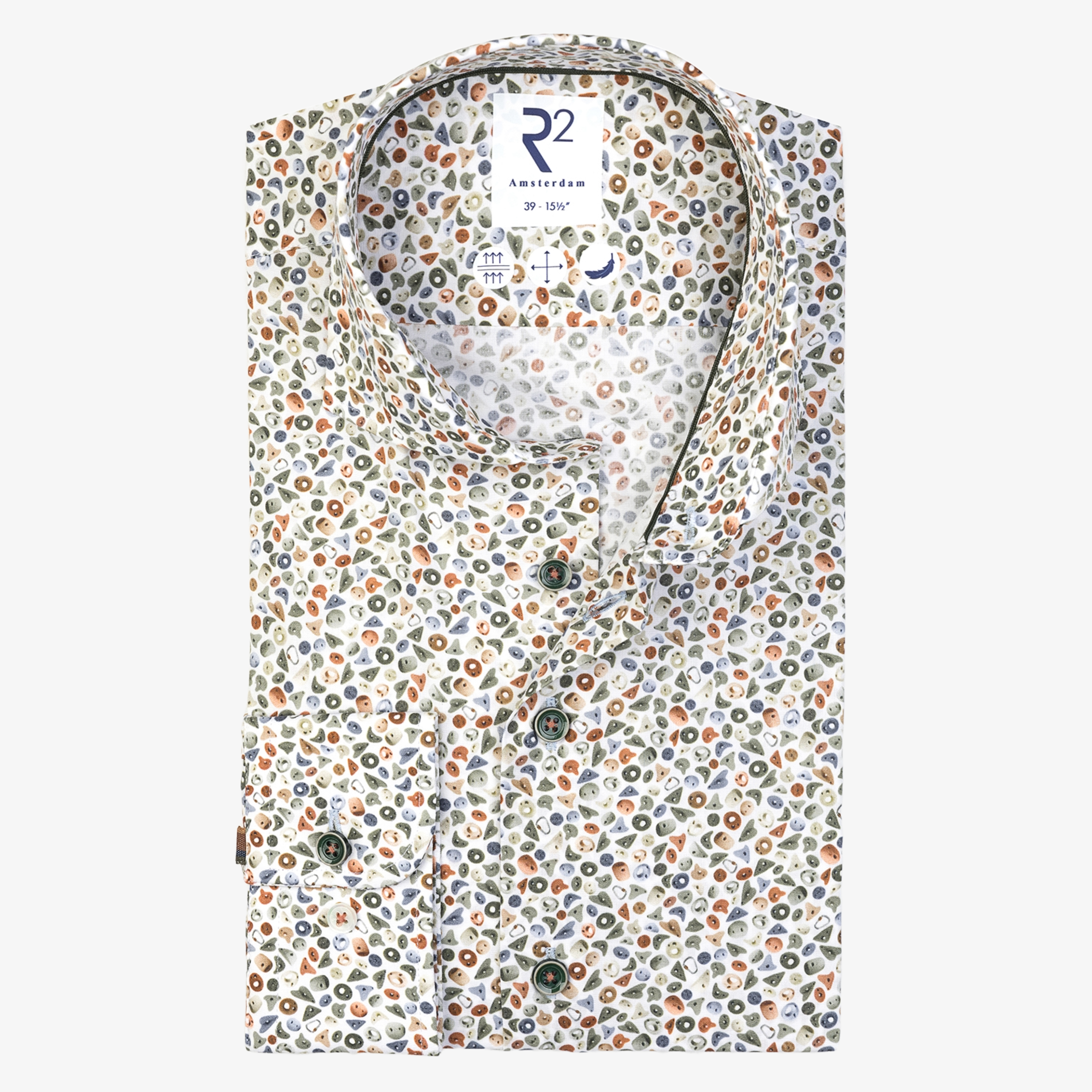 R2 Amsterdam Printed Shirt - White