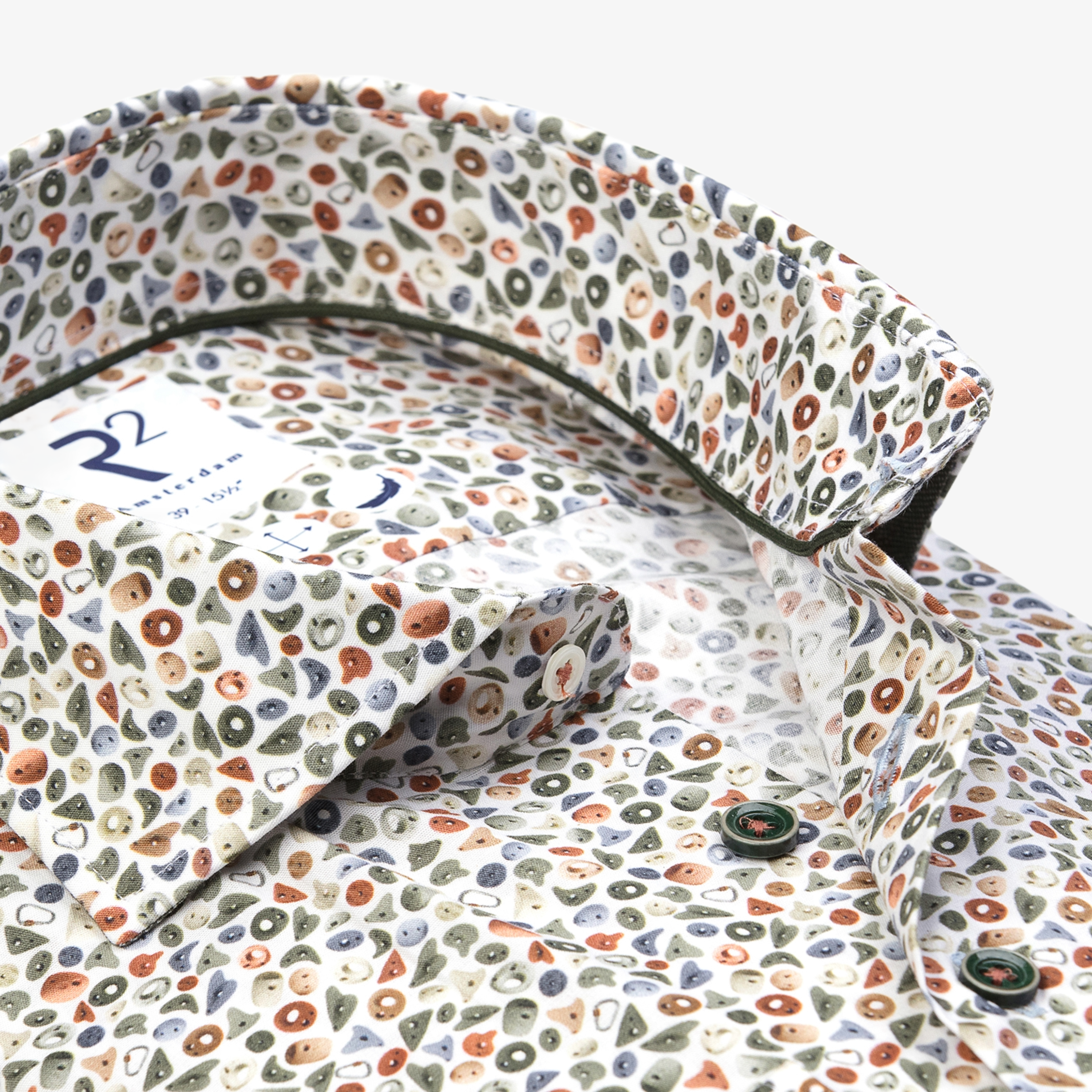 R2 Amsterdam Printed Shirt - White