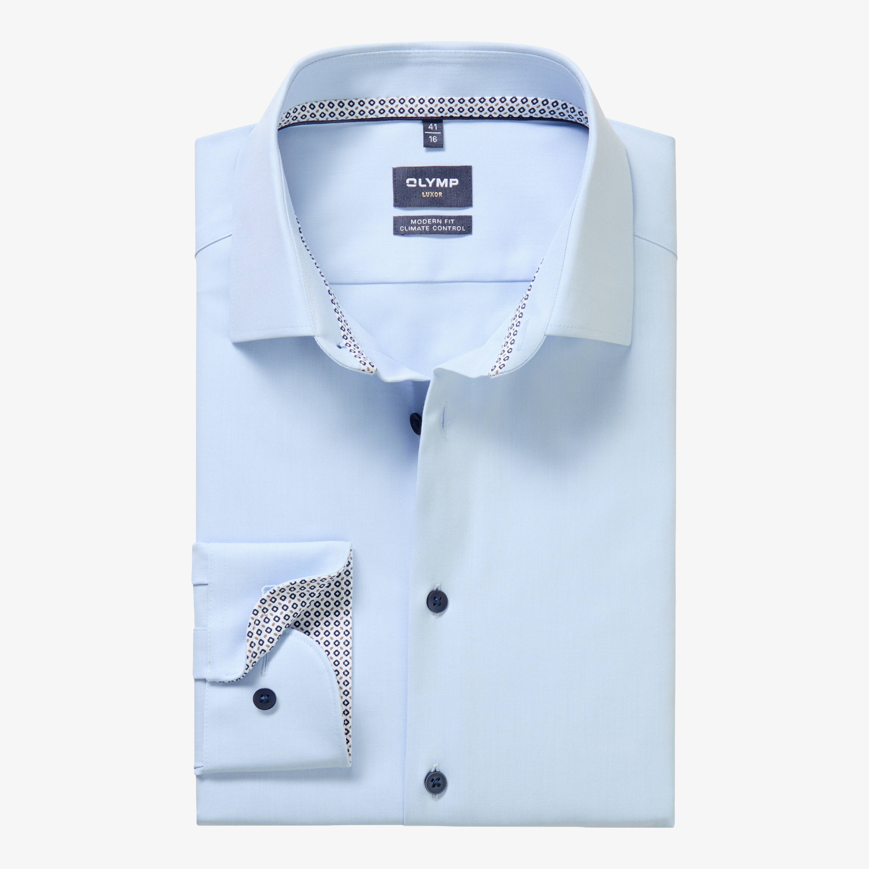 Olymp Luxor 24/Seven Modern Fit Shirt - Light Blue