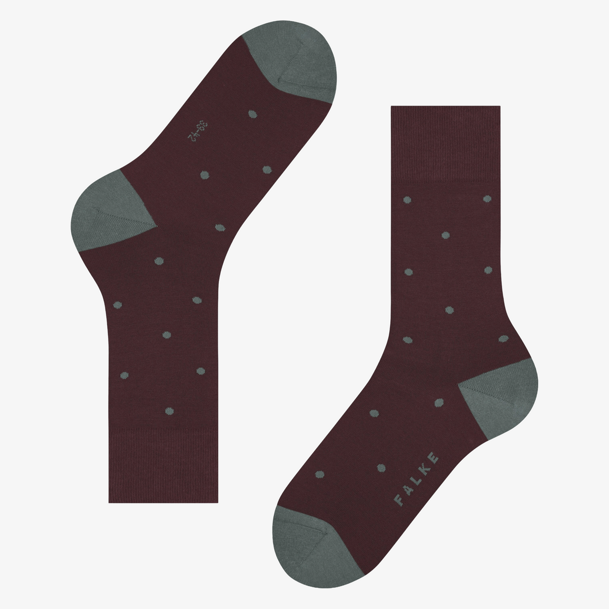 Falke Dot Socks - Wine