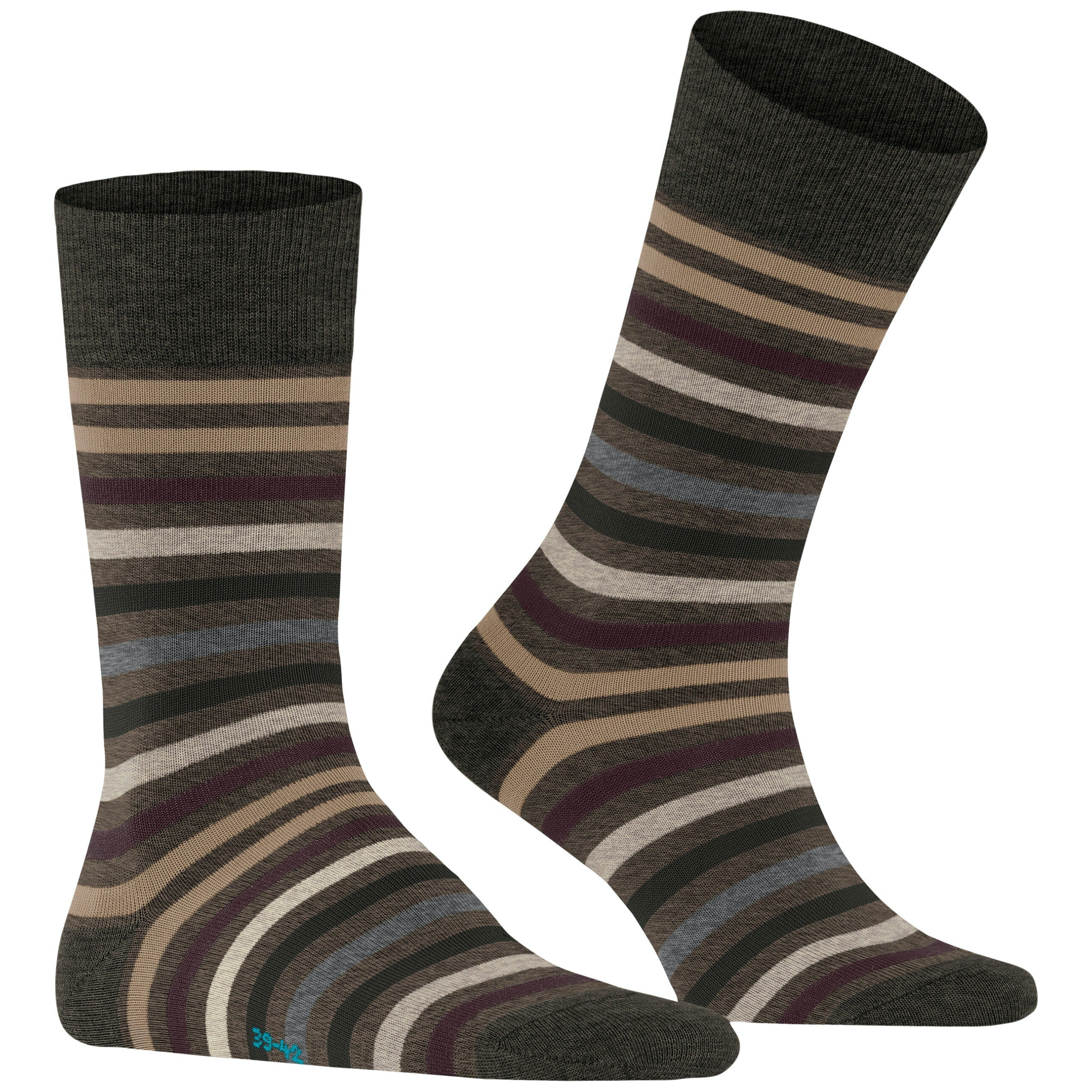 Falke Tinted Stripe Socks - Brown