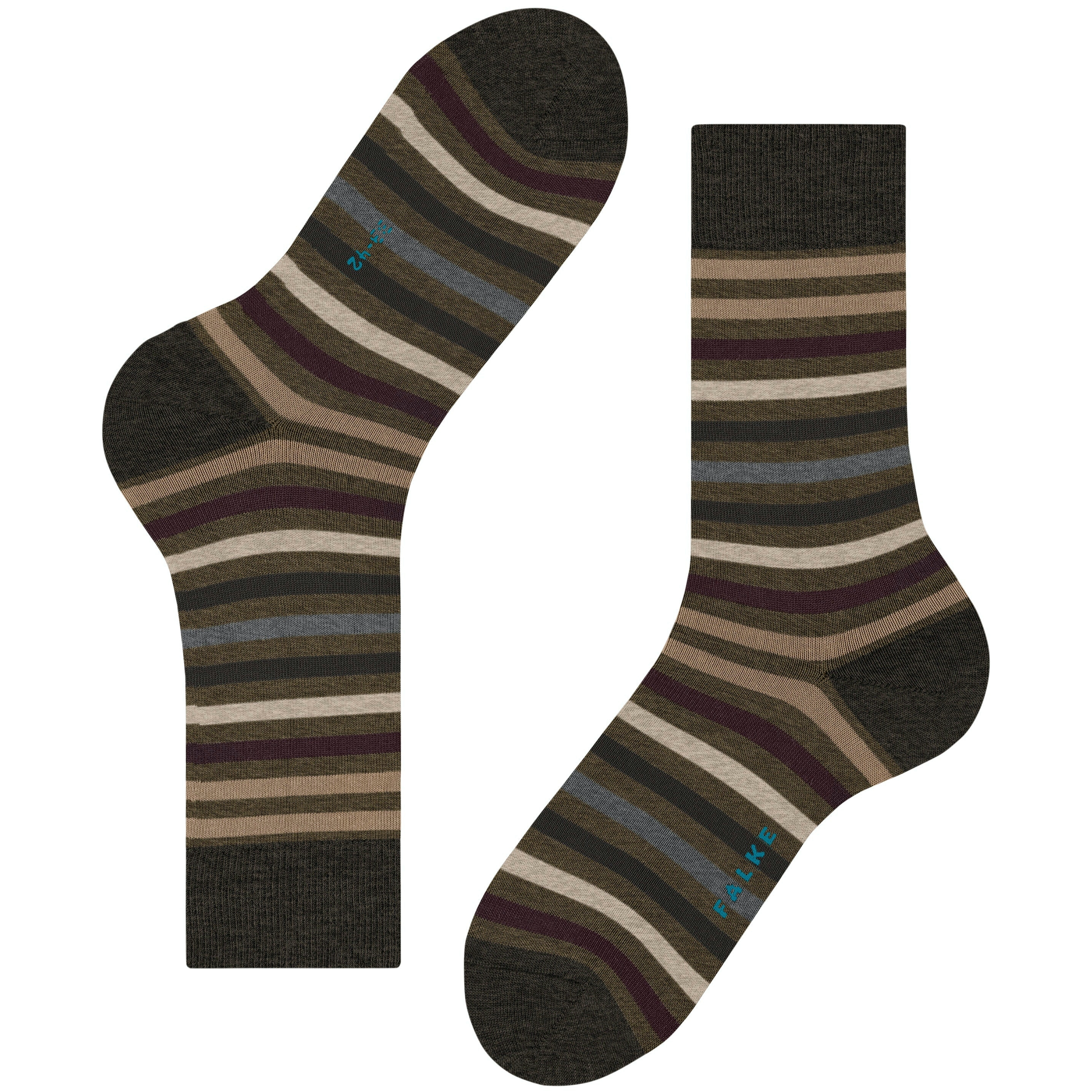 Falke Tinted Stripe Socks - Brown