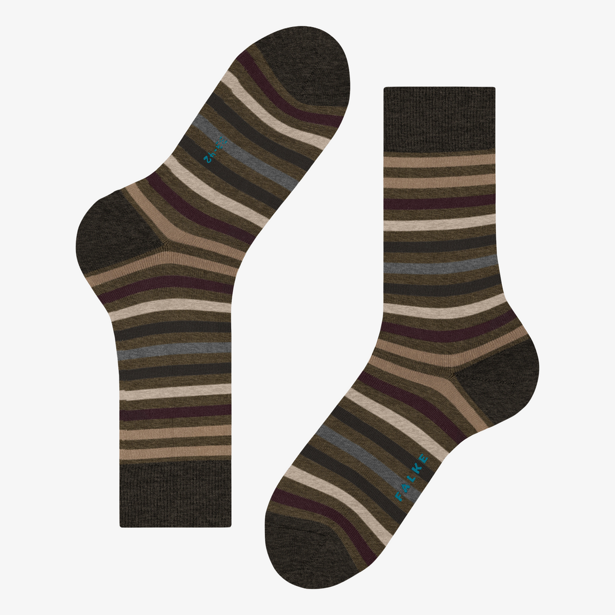 Falke Tinted Stripe Socks - Beech