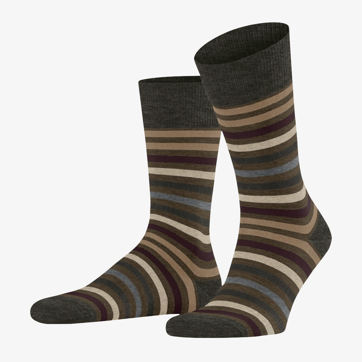 Falke Tinted Stripe Socks - Beech