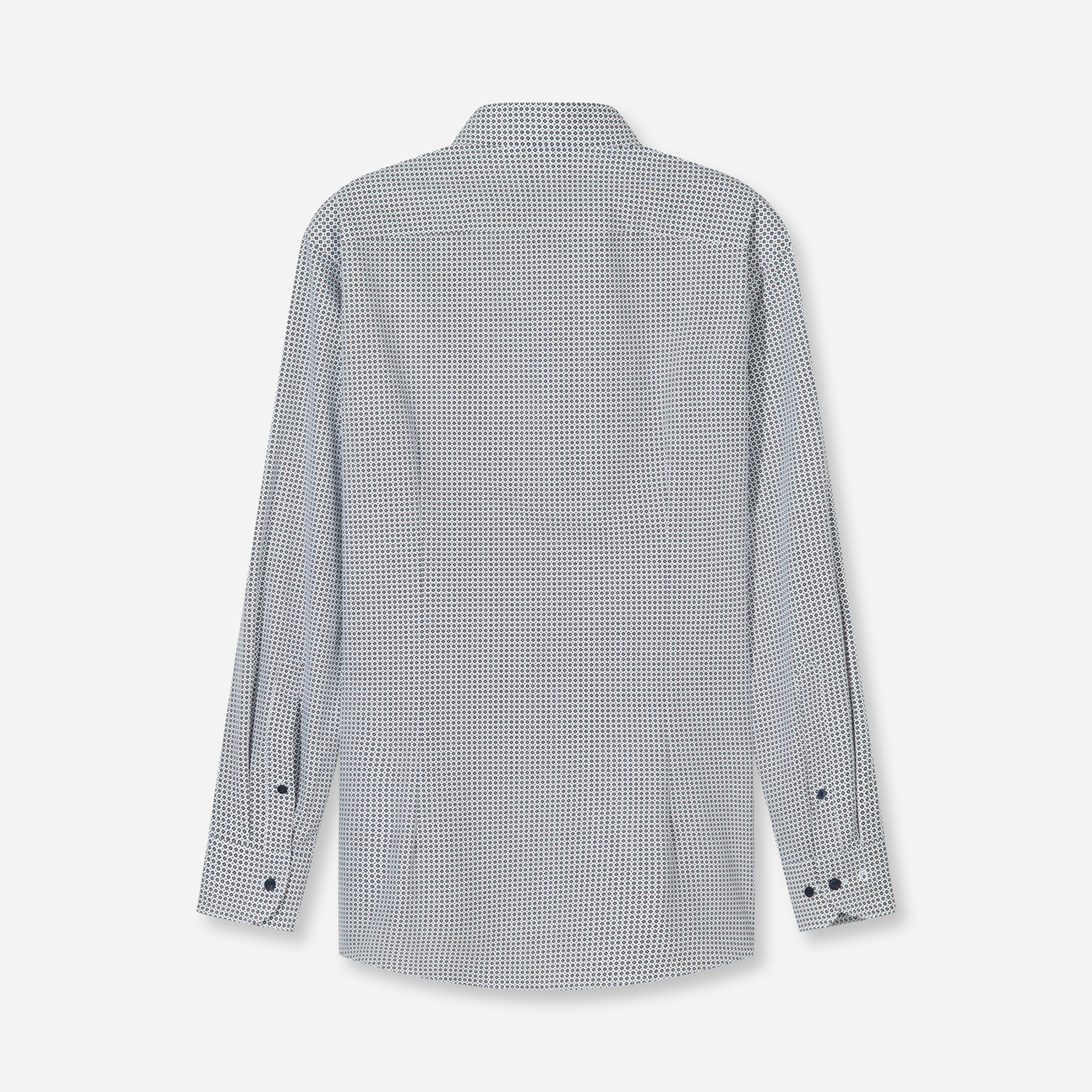 Olymp Luxor 24/Seven Modern Fit Print Shirt - Beige