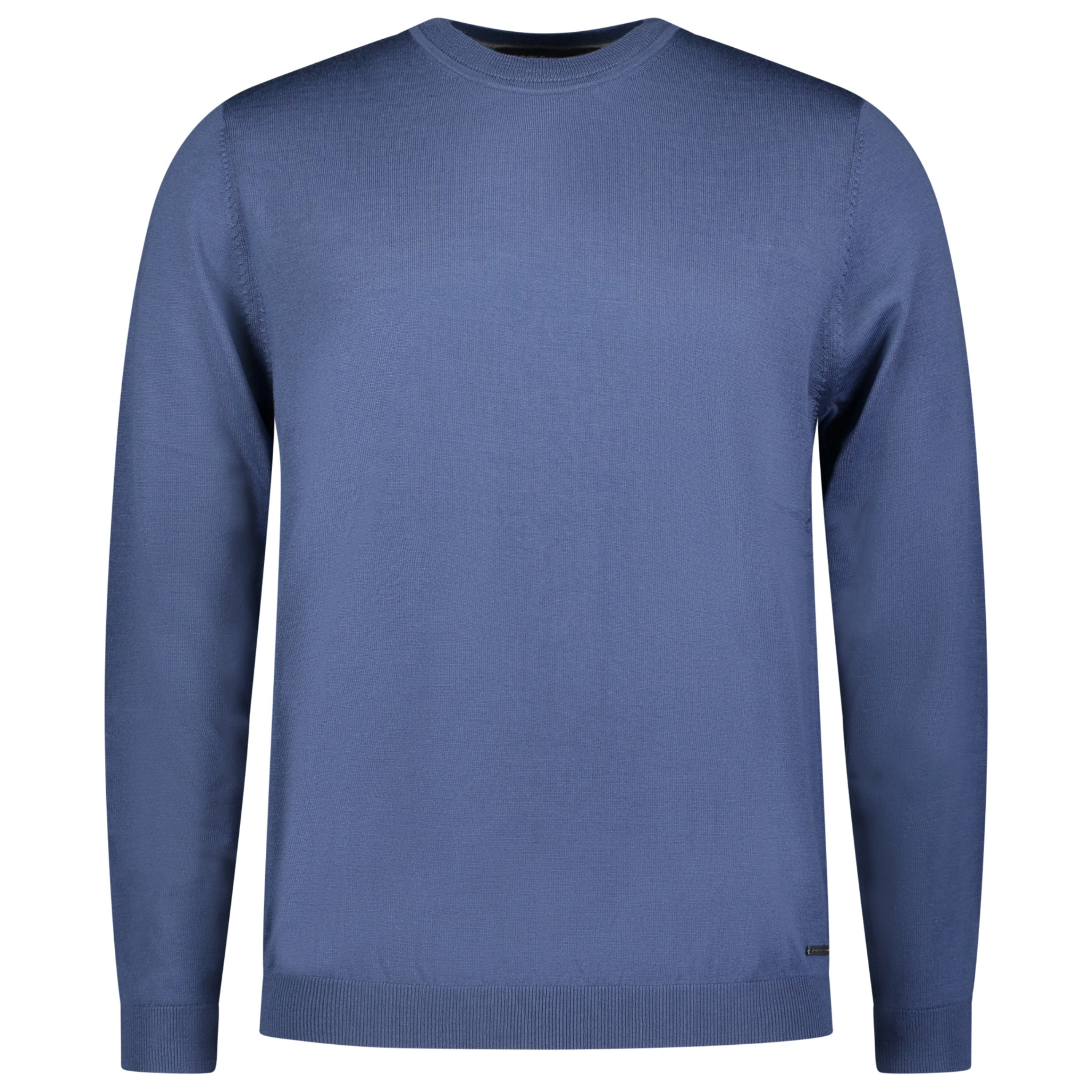 Roy Robson Merino Wool Crew Neck - Mid Blue