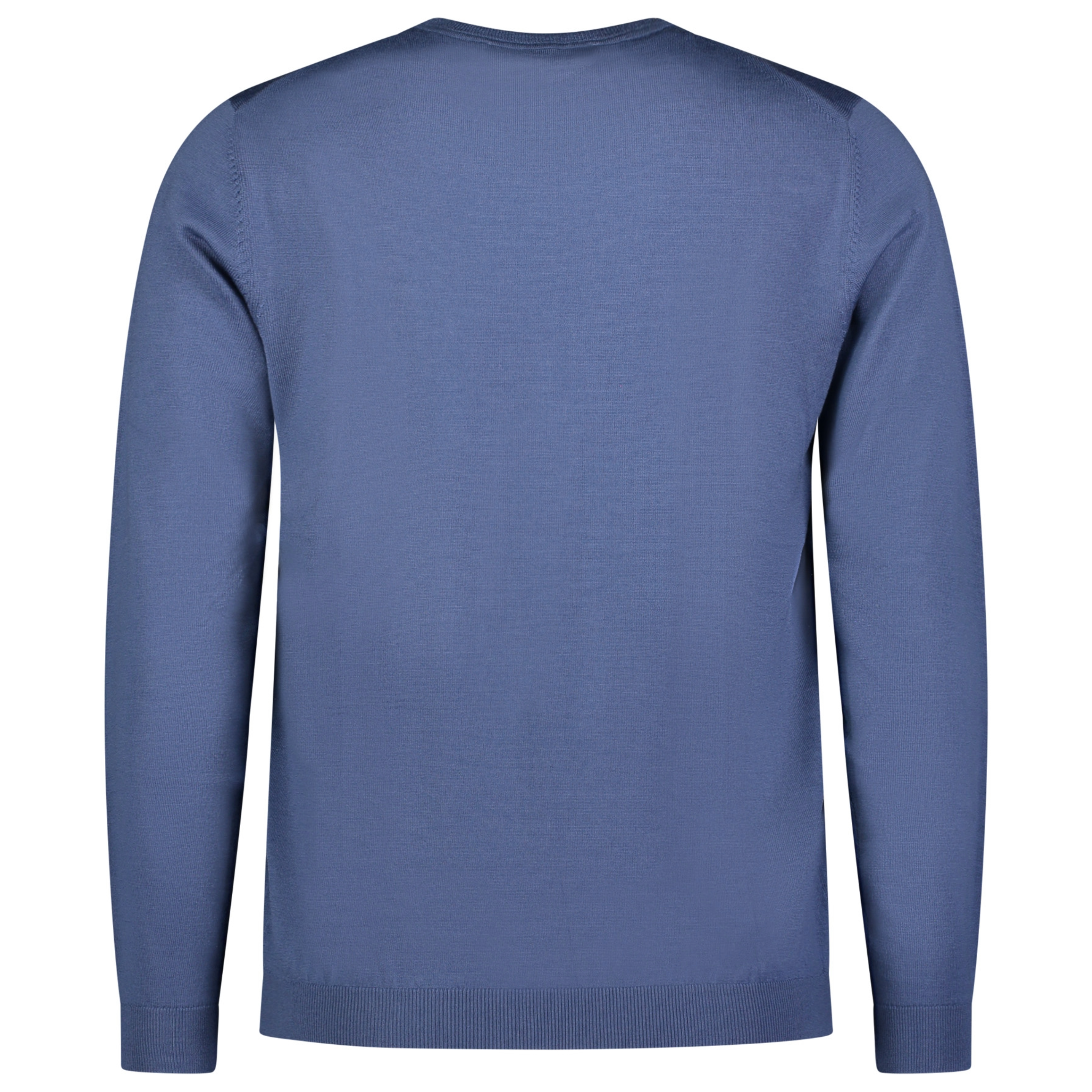 Roy Robson Merino Wool Crew Neck - Mid Blue