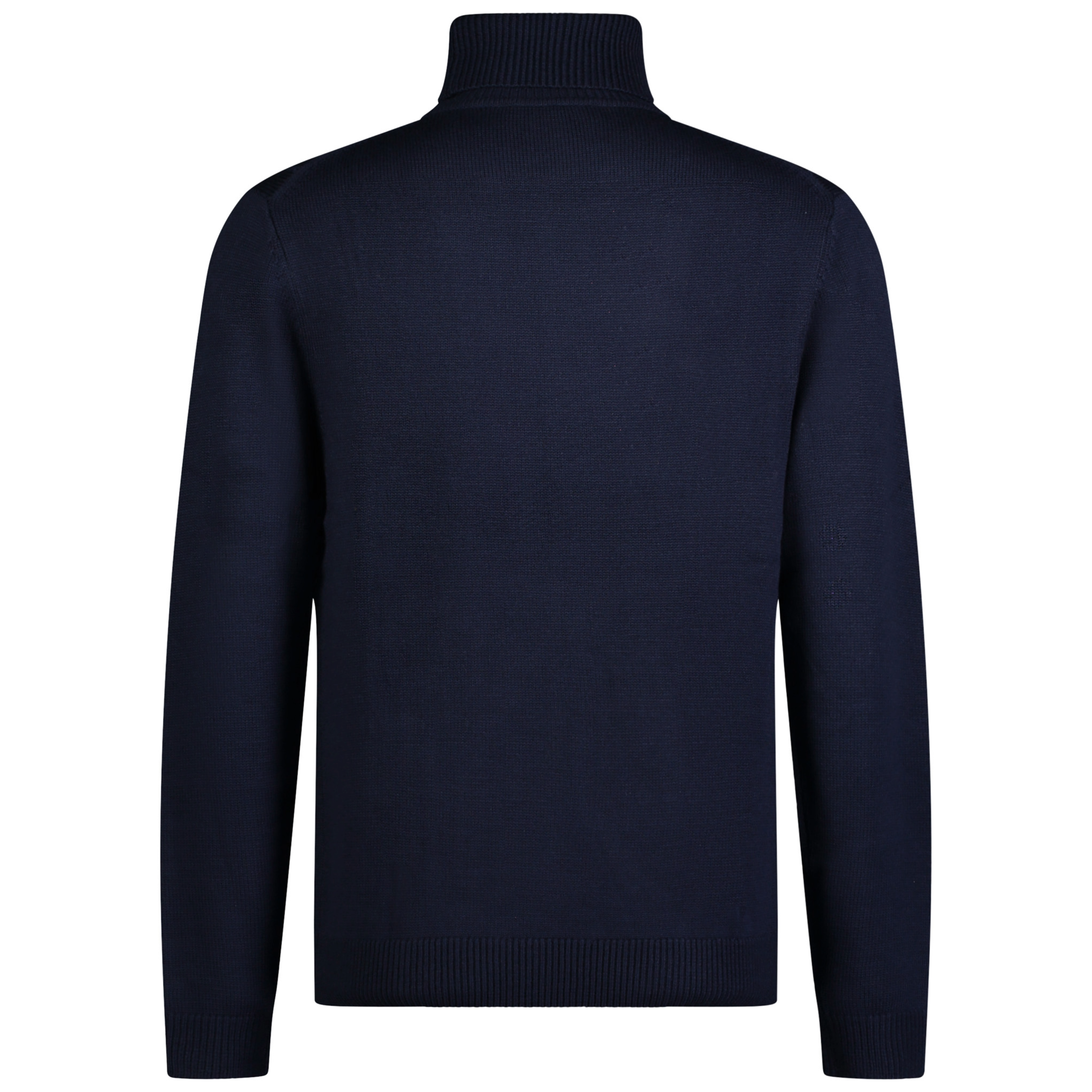 Roy Robson Cable Knit Roll Collar - Navy