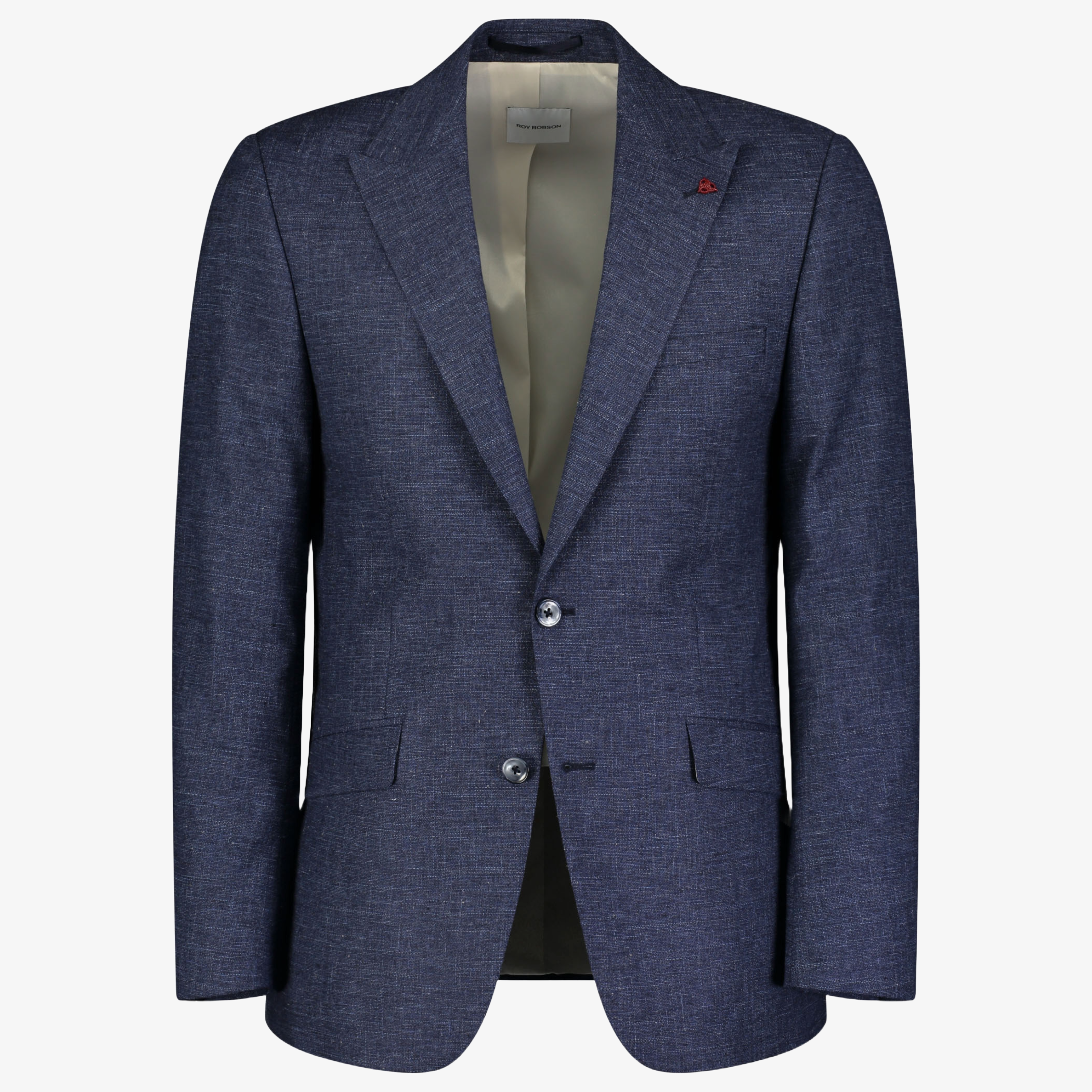 Roy Robson Slim Fit Linen Mix Jacket - Dark Blue