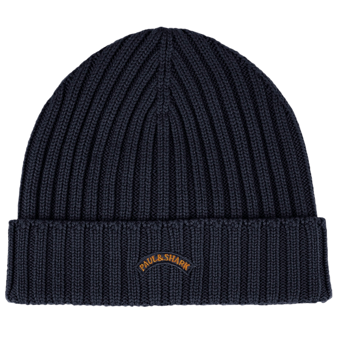 Paul Shark Wool Beanie Navy Riva Menswear
