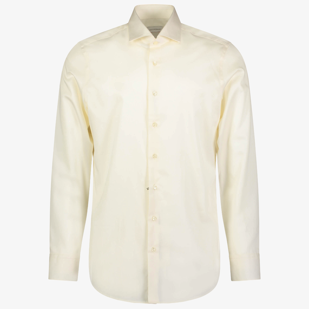 Roy Robson Slim Fit Cotton Shirt - Cream