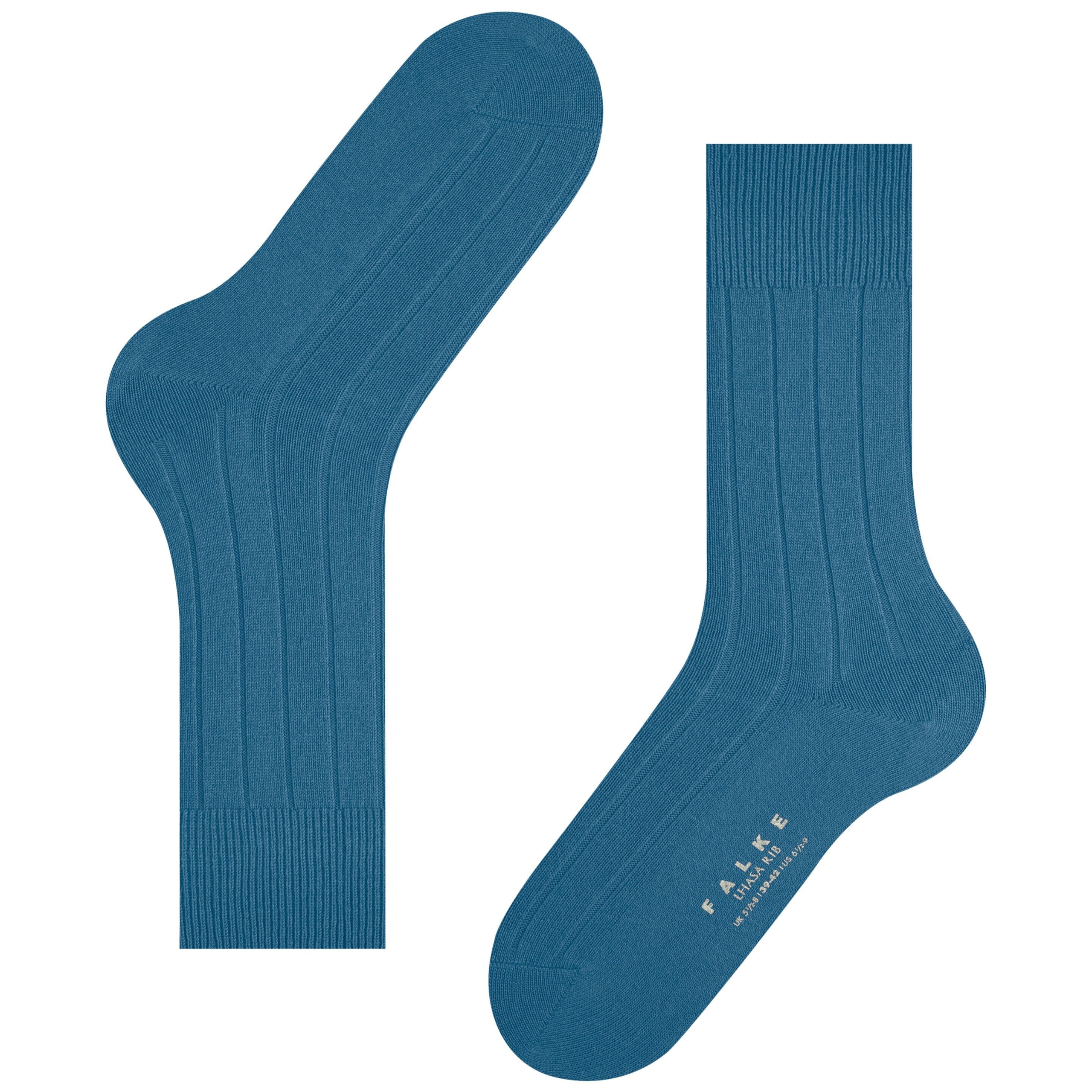 Falke Lhasa Rib Wool-Cashmere Socks - Sky Blue