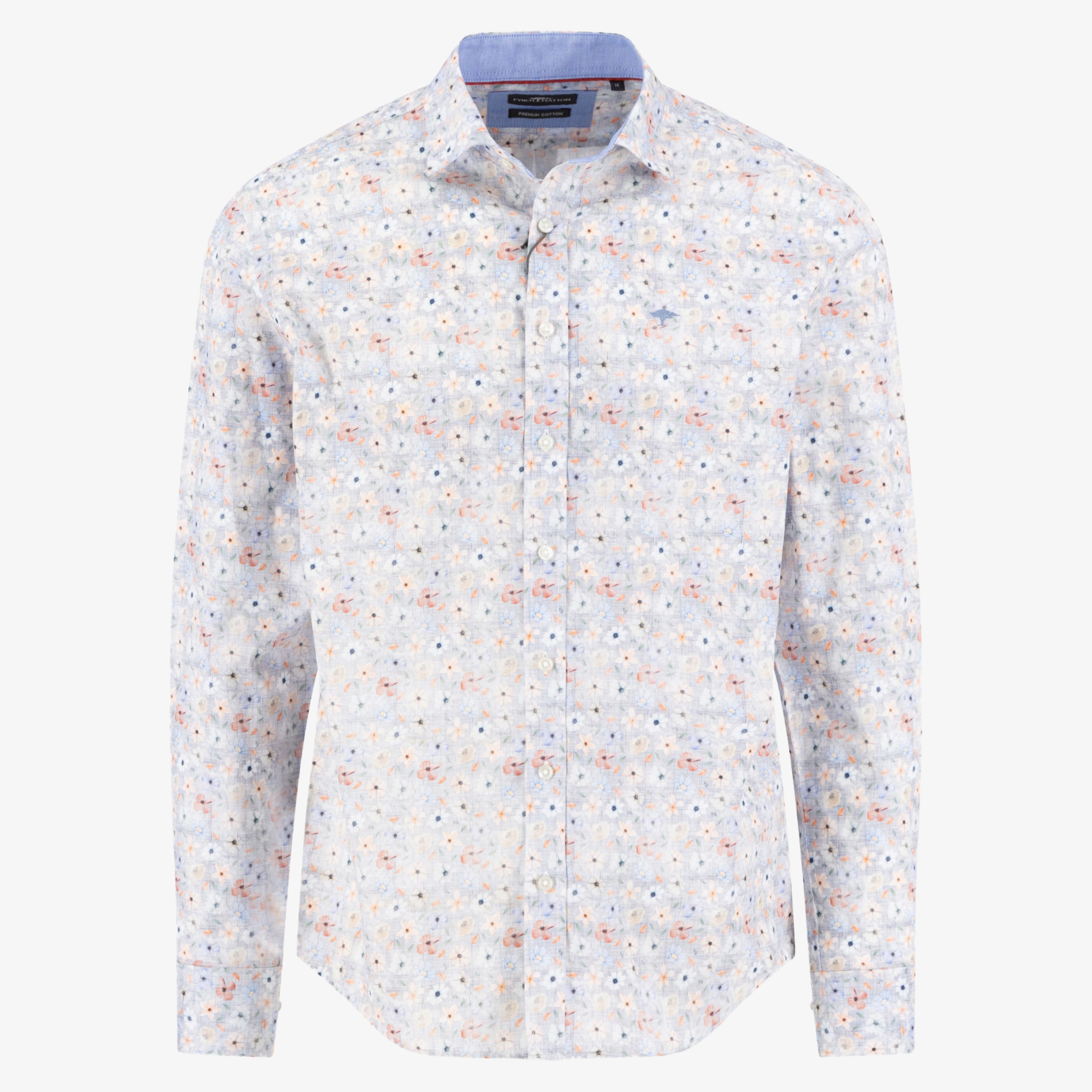 Fynch-Hatton Flower Print Shirt - Peach