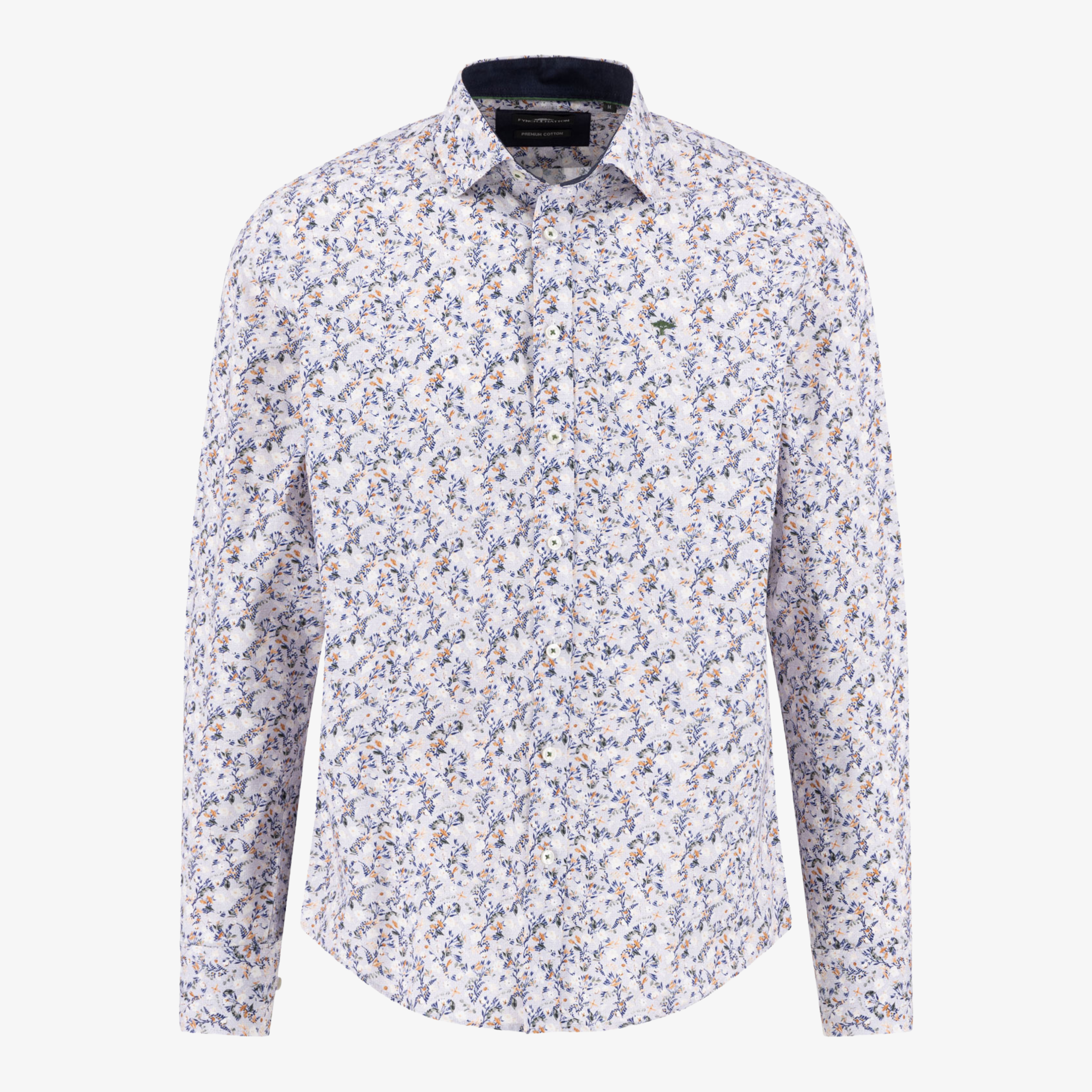 Fynch-Hatton Premium Print Shirt - Winter White