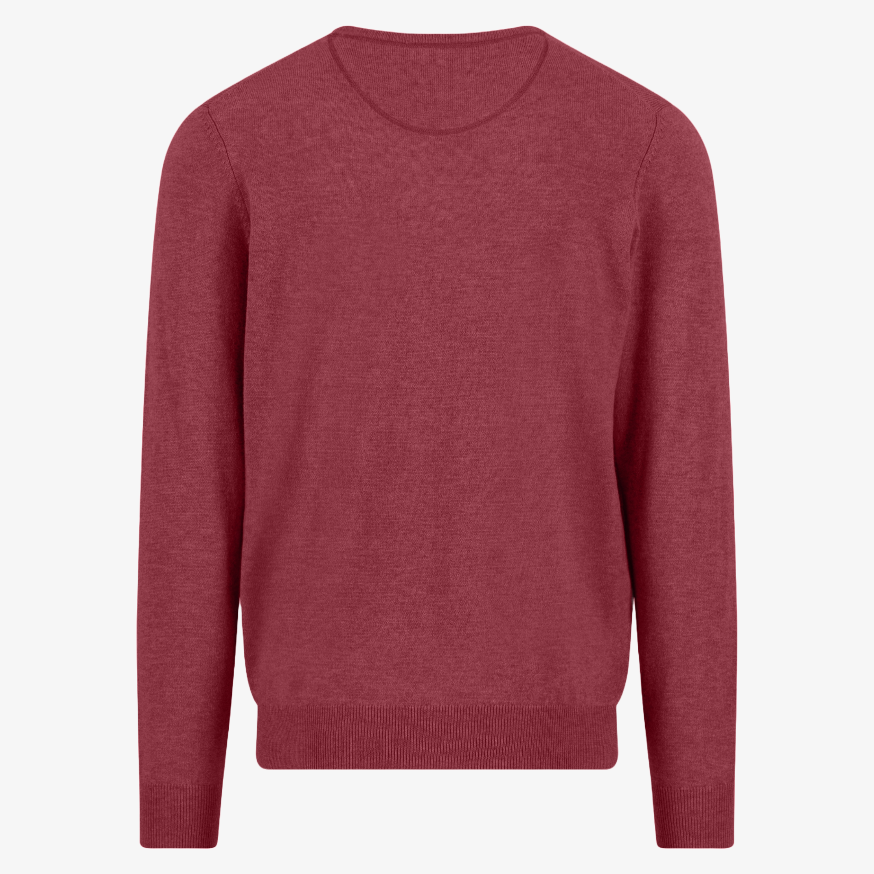 Fynch-Hatton Merino-Cashmere Crew Neck Jumper - Berry