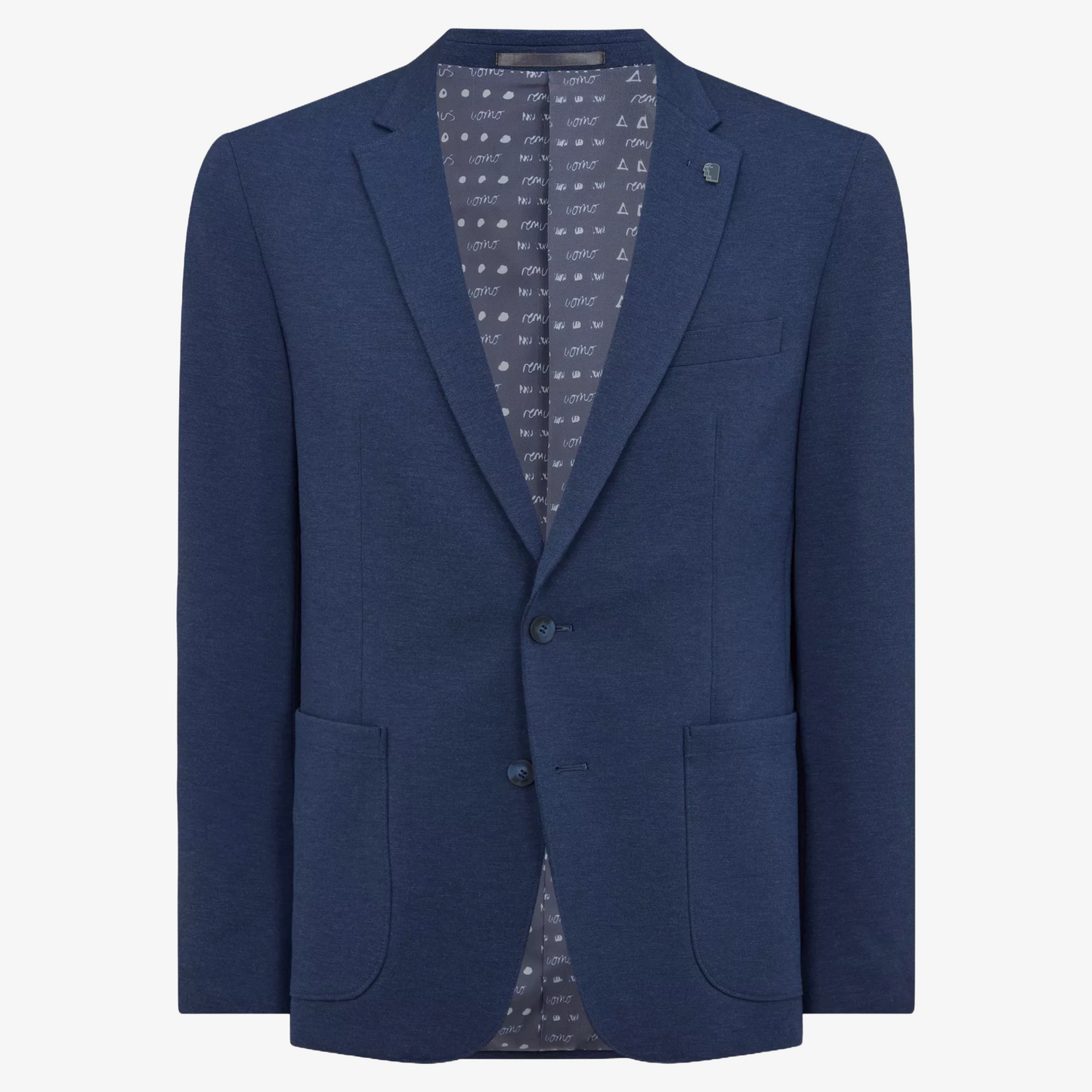Remus Slim Fit Jersey Stretch Jacket - Blue