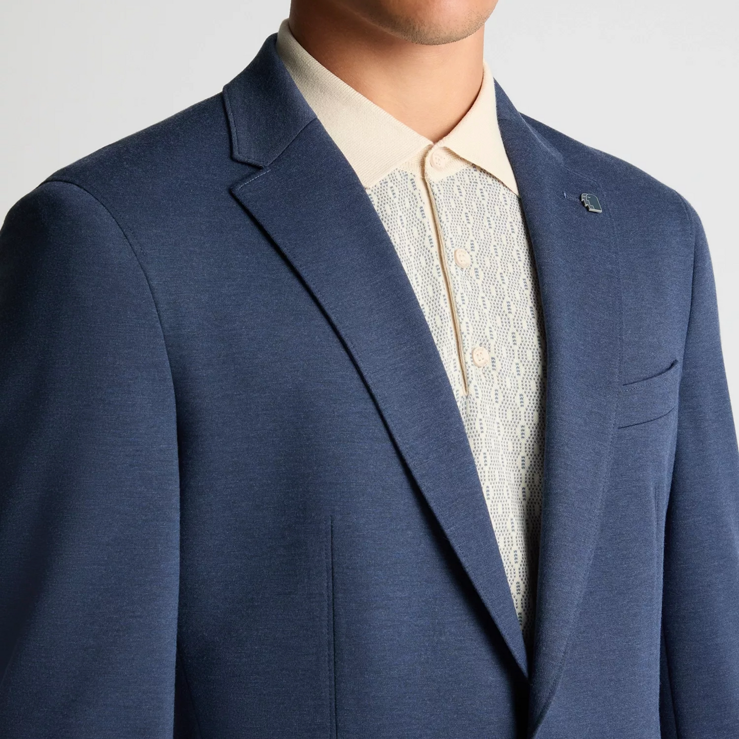 Remus Slim Fit Jersey Stretch Jacket - Blue