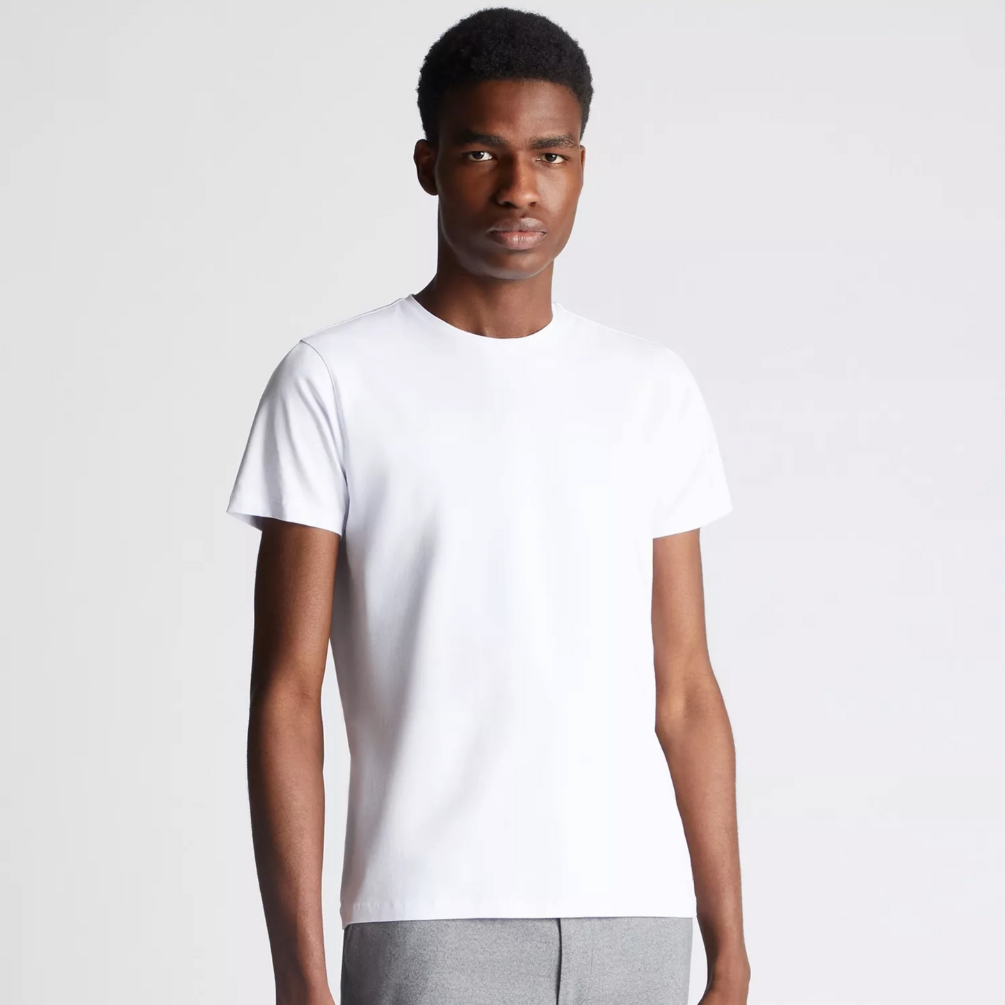 Remus Tapered Fit Cotton-Stretch T-Shirt - White