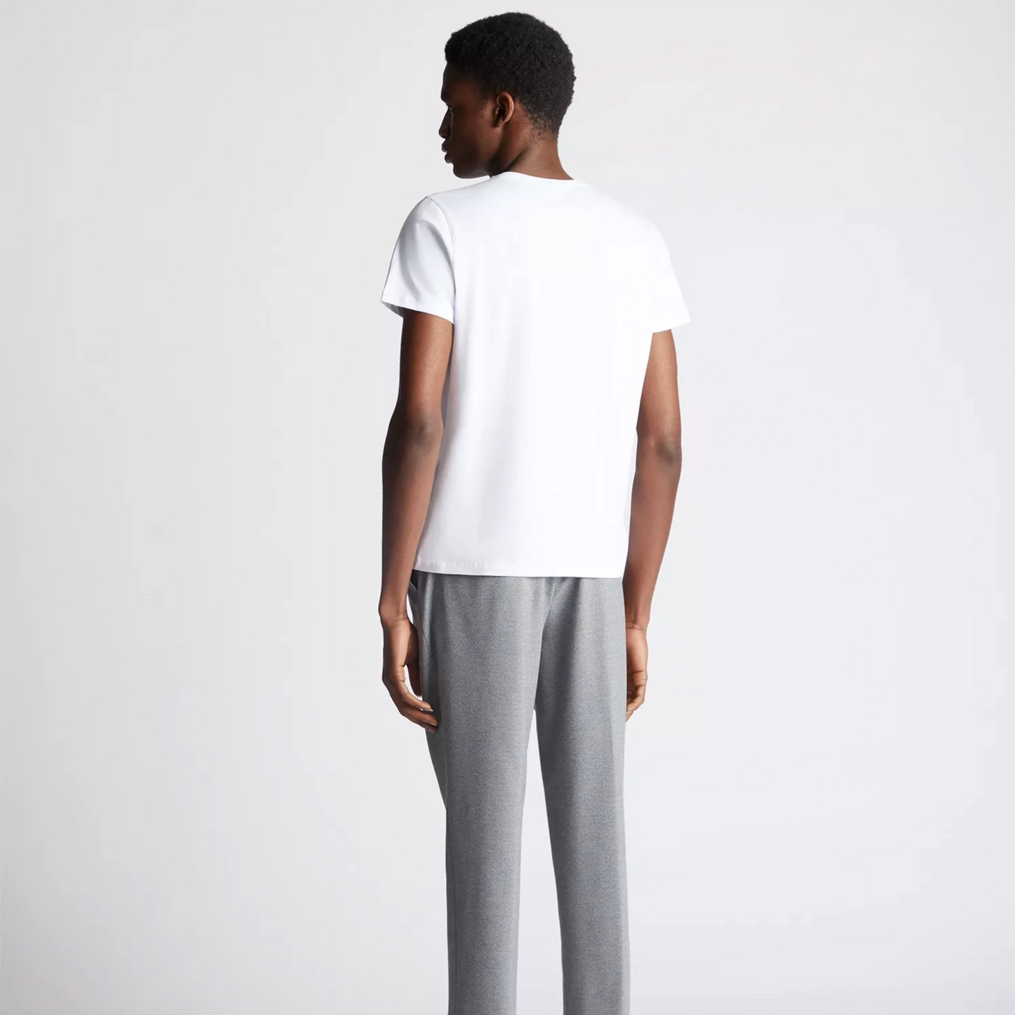 Remus Tapered Fit Cotton-Stretch T-Shirt - White