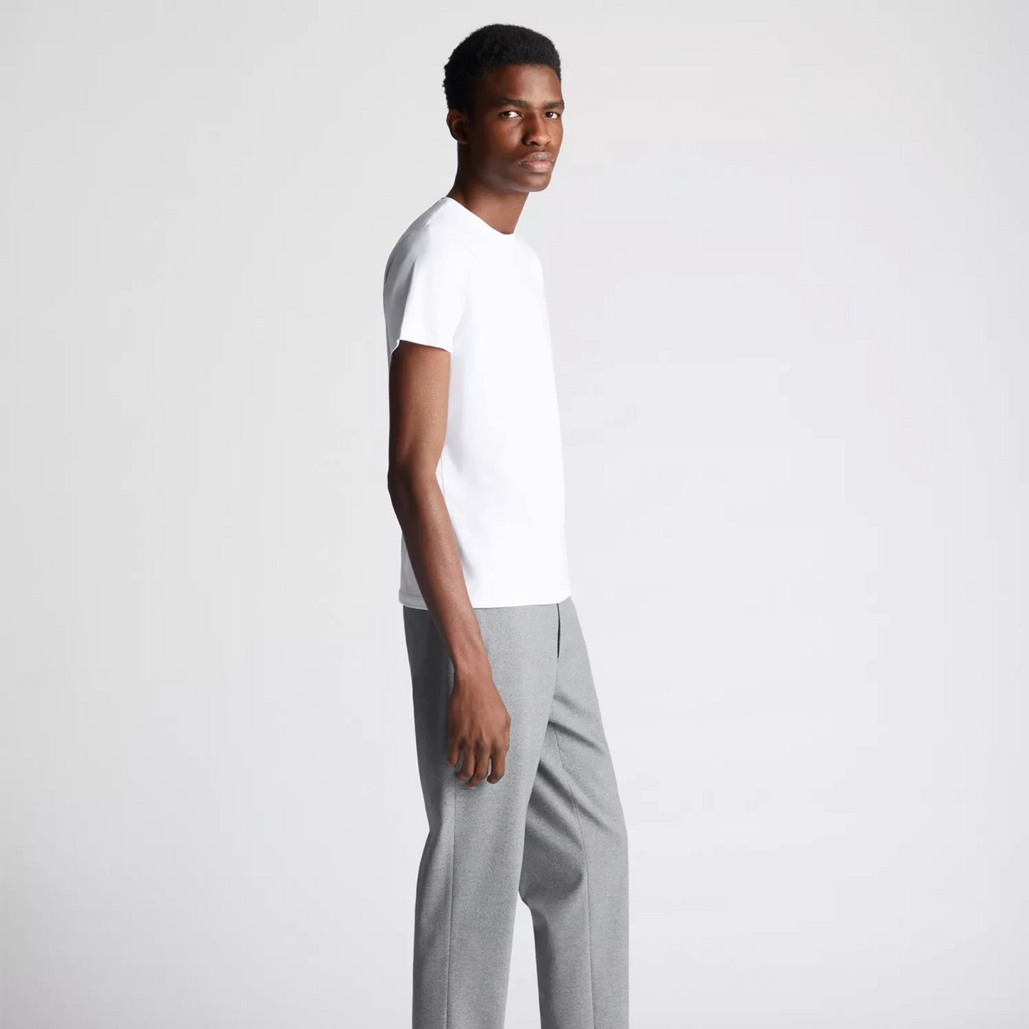 Remus Tapered Fit Cotton-Stretch T-Shirt - White