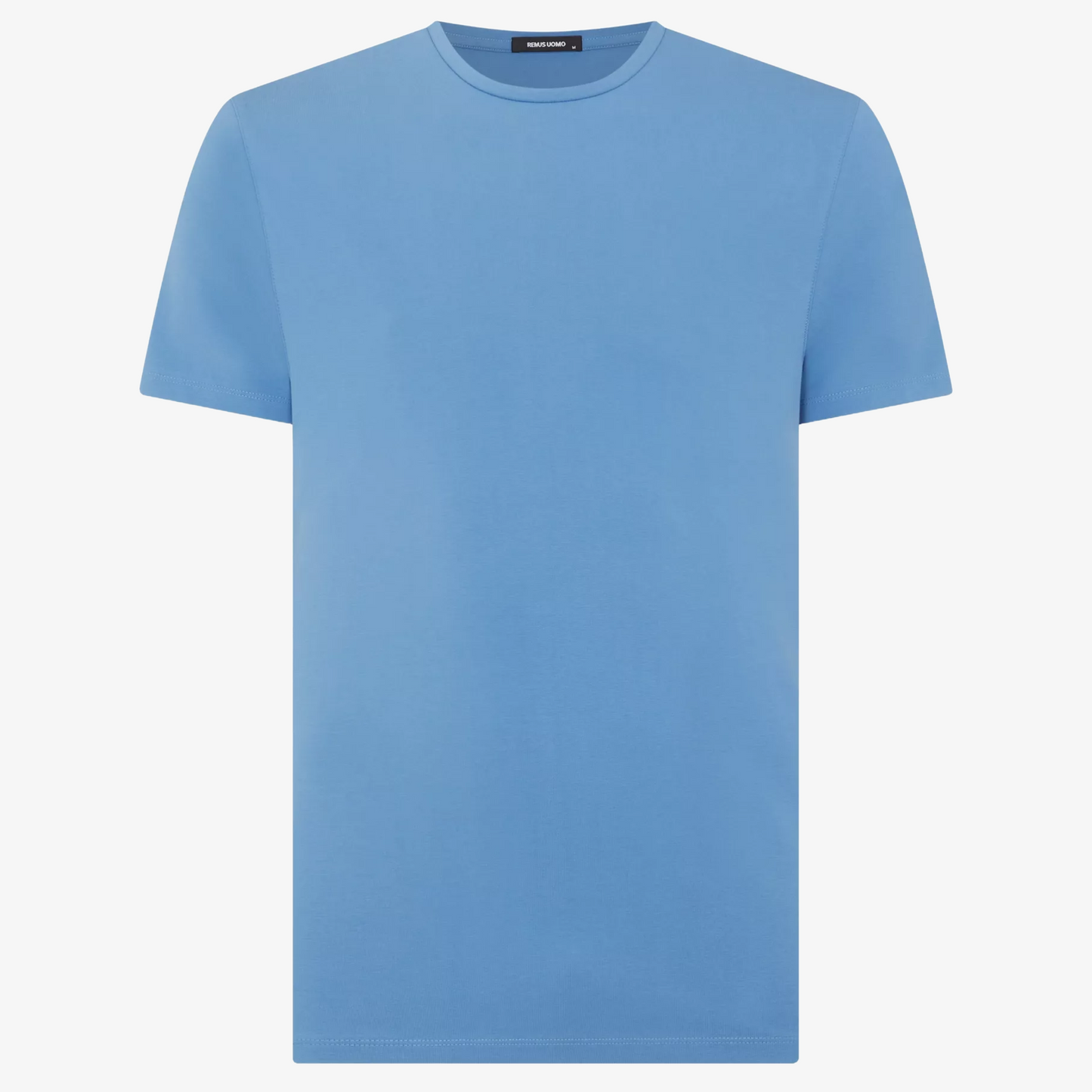 Remus Tapered Fit Cotton-Stretch T-Shirt - Sky Blue