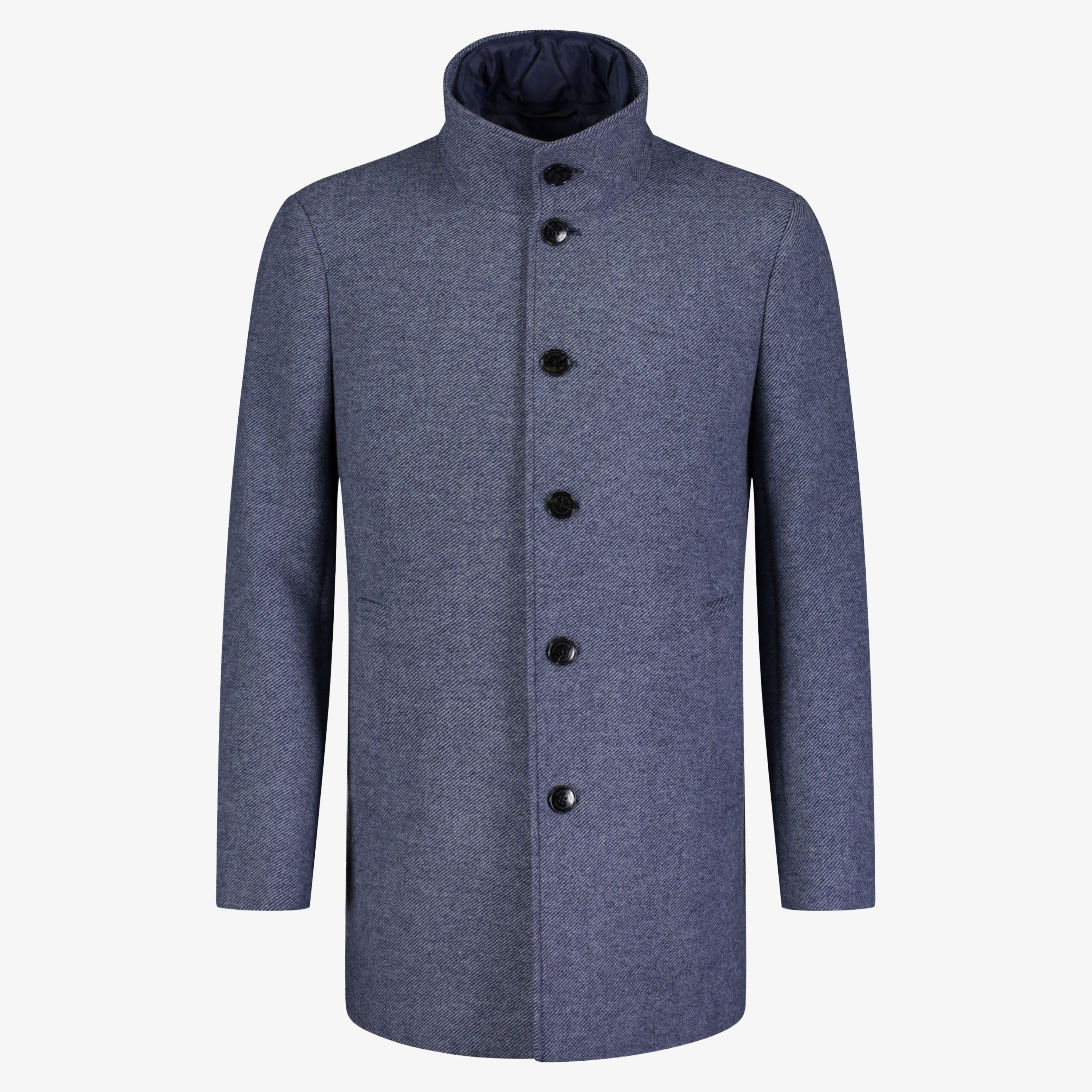 Roy Robson Tailored Overcoat - Blue