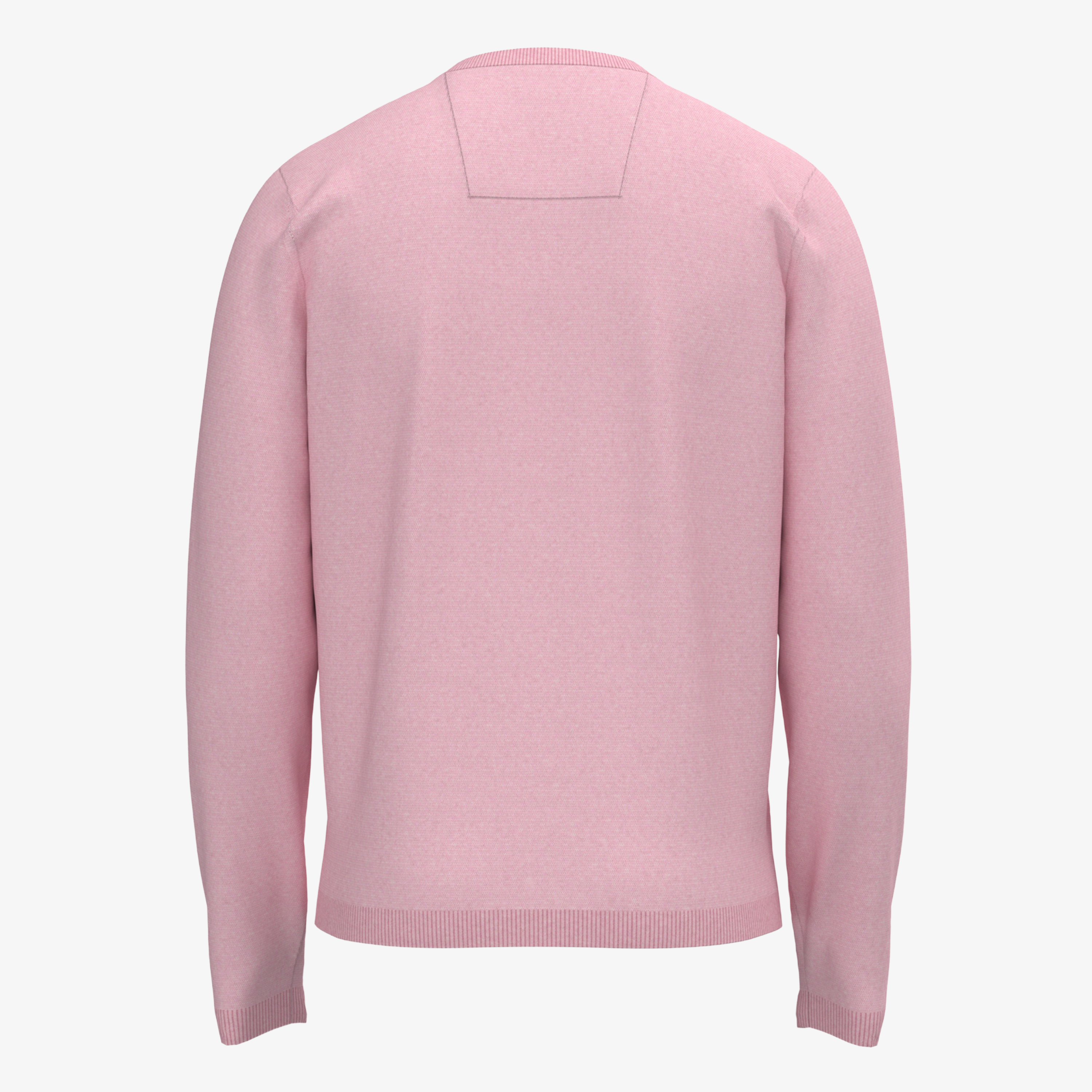 Fynch-Hatton Air Cotton Crew Neck Knitted Jumper - Magnolia