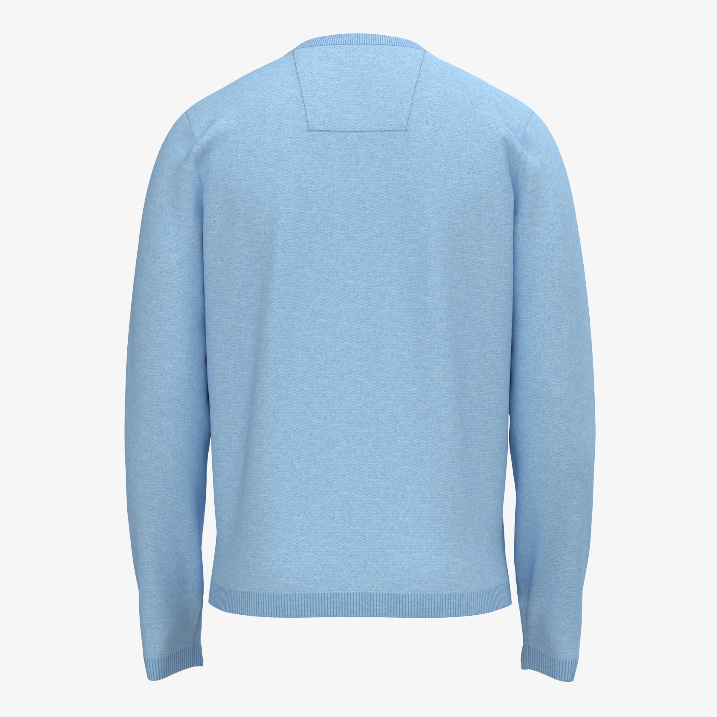 Fynch-Hatton Air Cotton Crew Neck Knitted Jumper - New Breeze